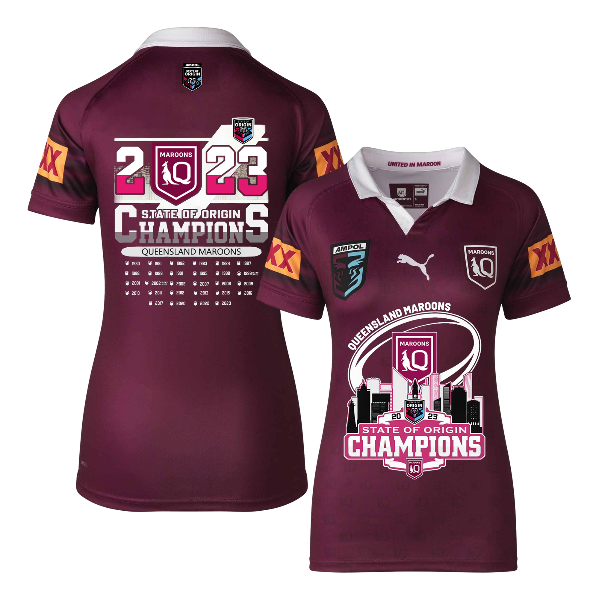Queensland Maroons Champions 2023 Premium Jersey - Famjoys Queensland Maroons Champions 2023 Premium Jersey - Famjoys