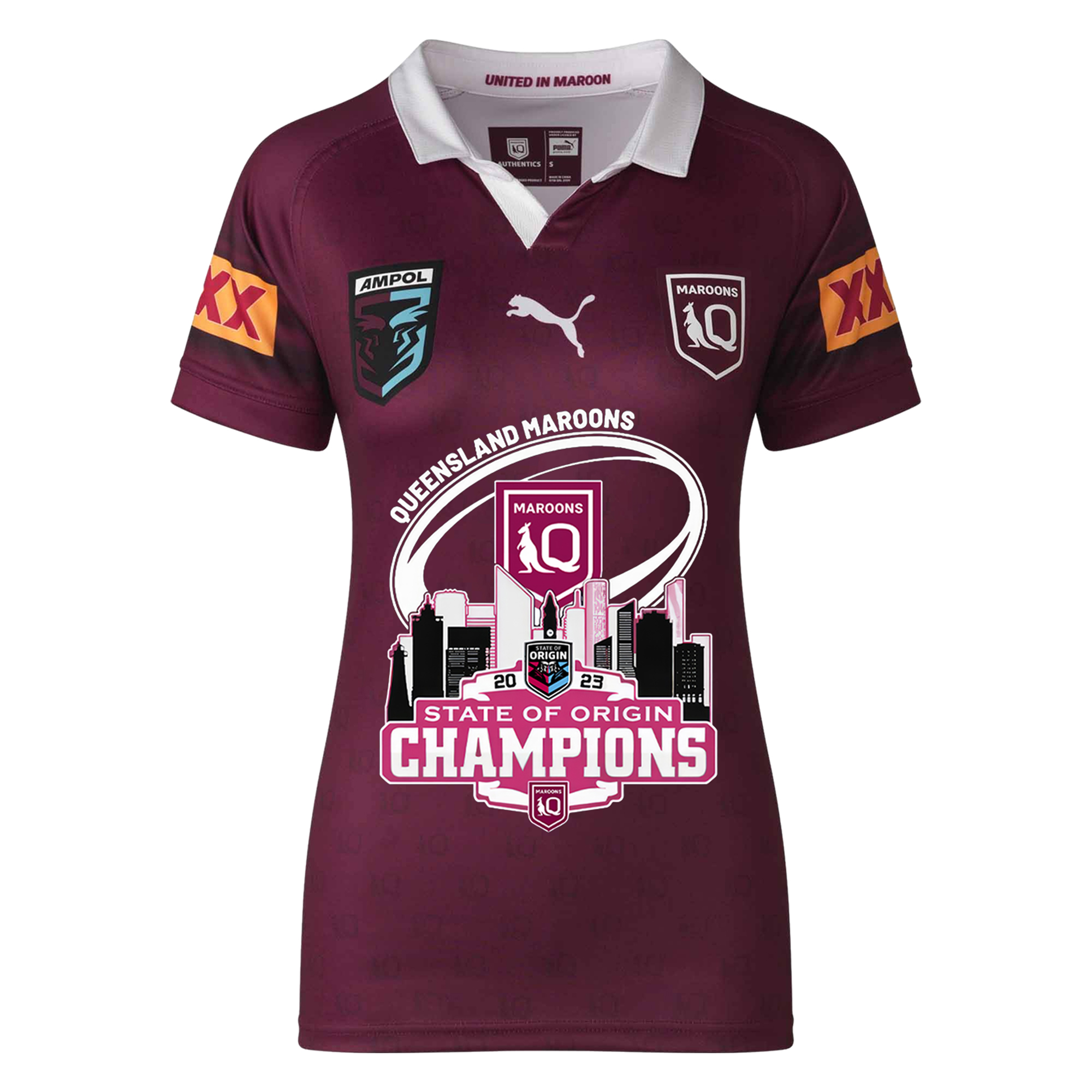 Queensland Maroons Champions 2023 Premium Jersey - Famjoys Queensland Maroons Champions 2023 Premium Jersey - Famjoys