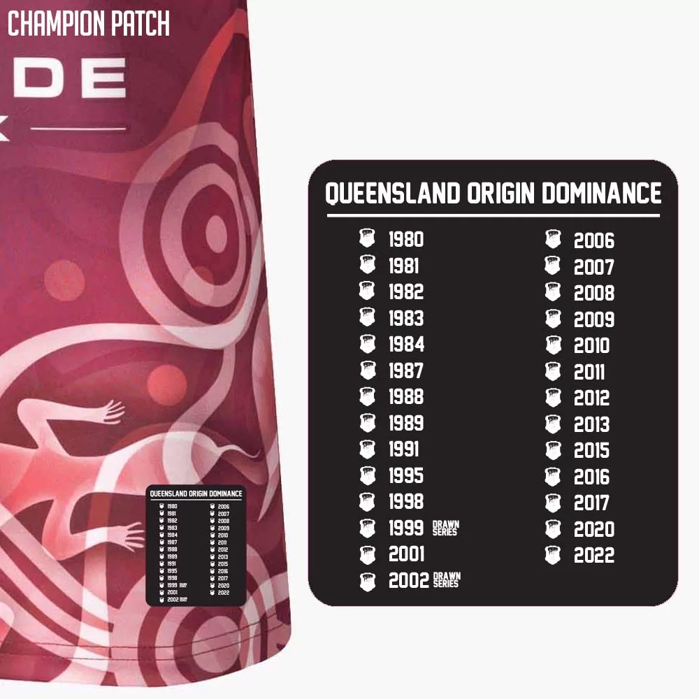 Queensland Maroons Champions 23 Premium Jersey - Famjoys Queensland Maroons Champions 23 Premium Jersey - Famjoys