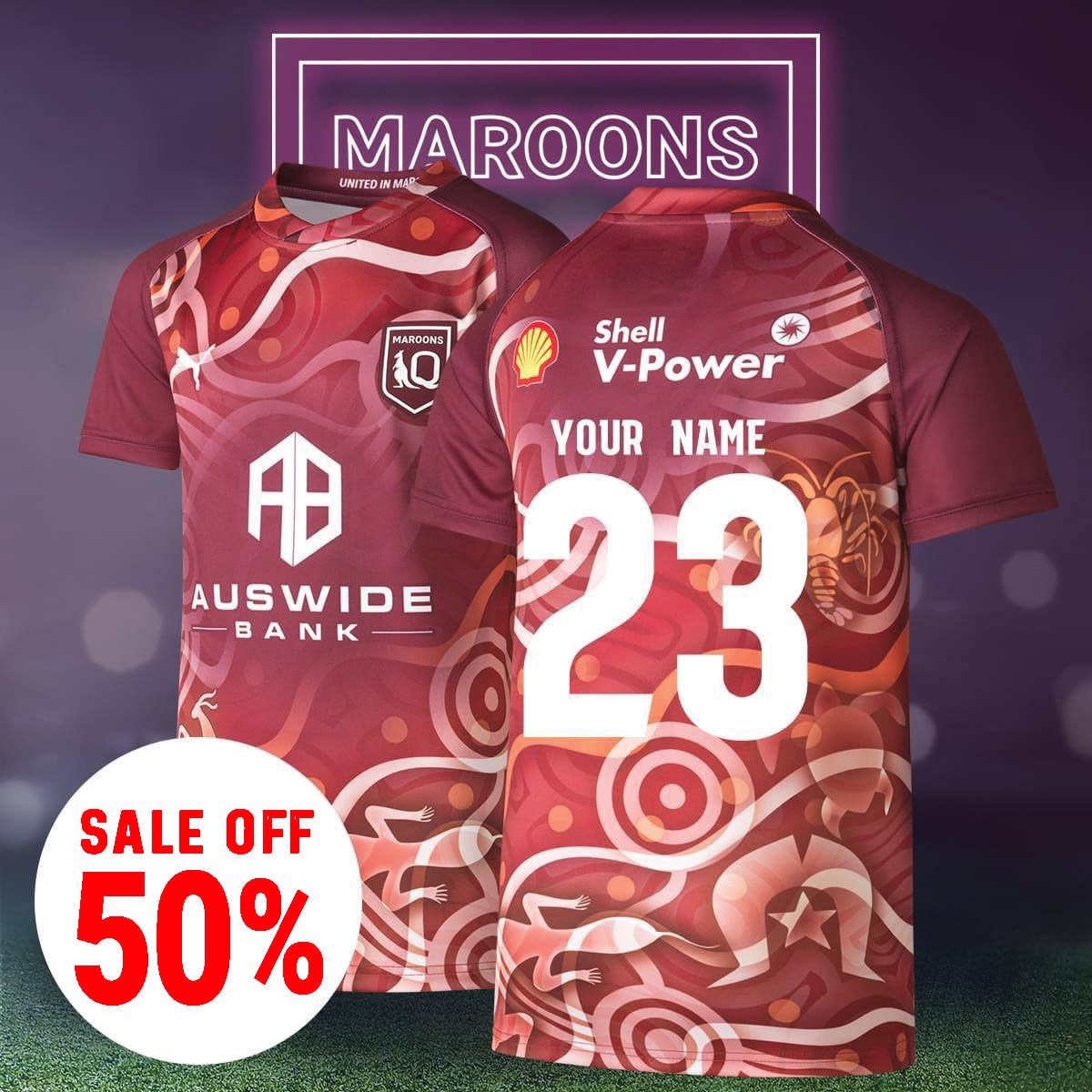 Queensland Maroons Champions 23 Premium Jersey - Famjoys Queensland Maroons Champions 23 Premium Jersey - Famjoys