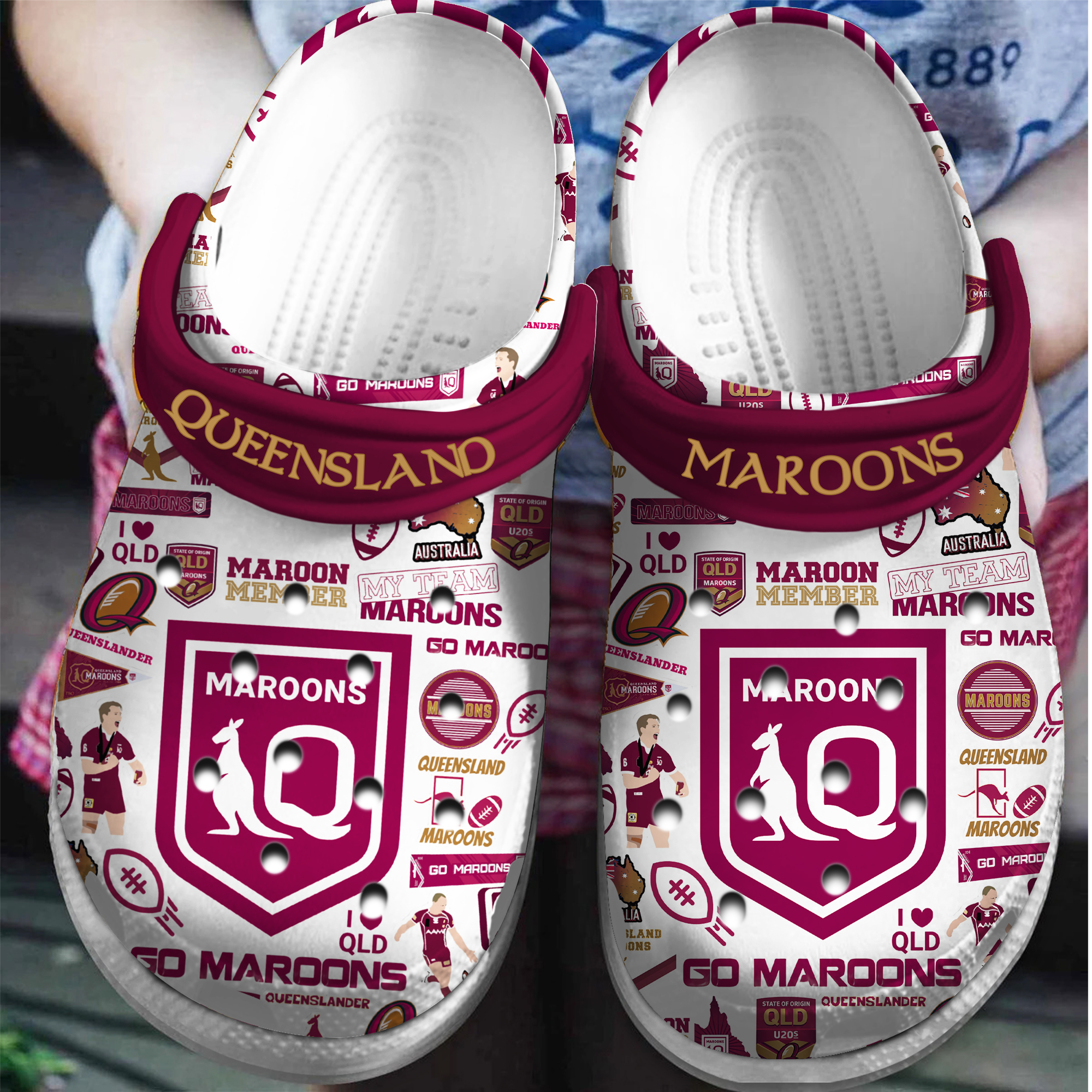 Queensland Maroons Crocs