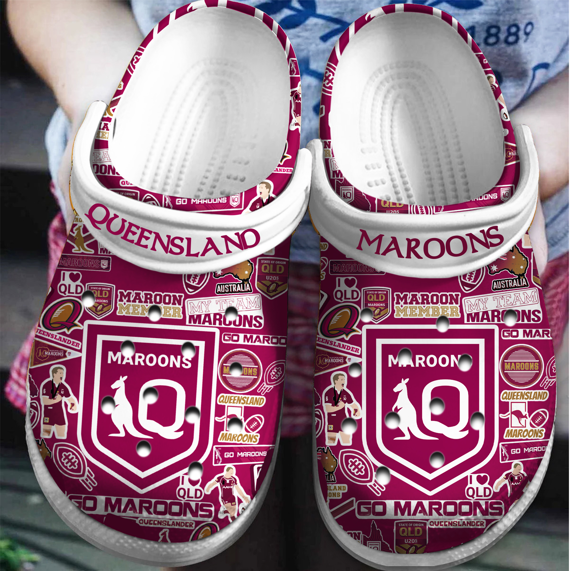 Queensland Maroons Crocs