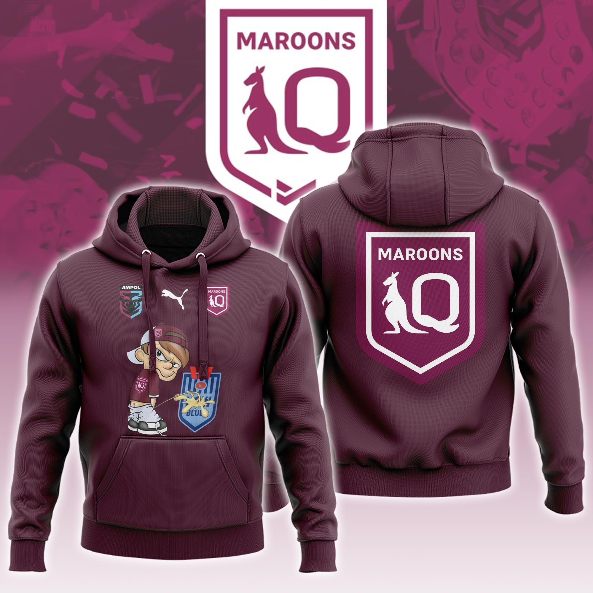 Queensland Maroons Tee - Famjoys Queensland Maroons Tee - Famjoys
