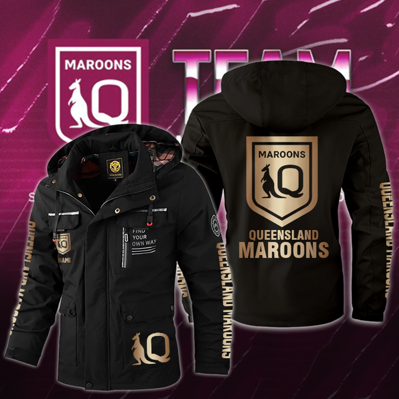 Queensland Maroons Windbreaker Jacket - Famjoys Queensland Maroons Windbreaker Jacket - Famjoys