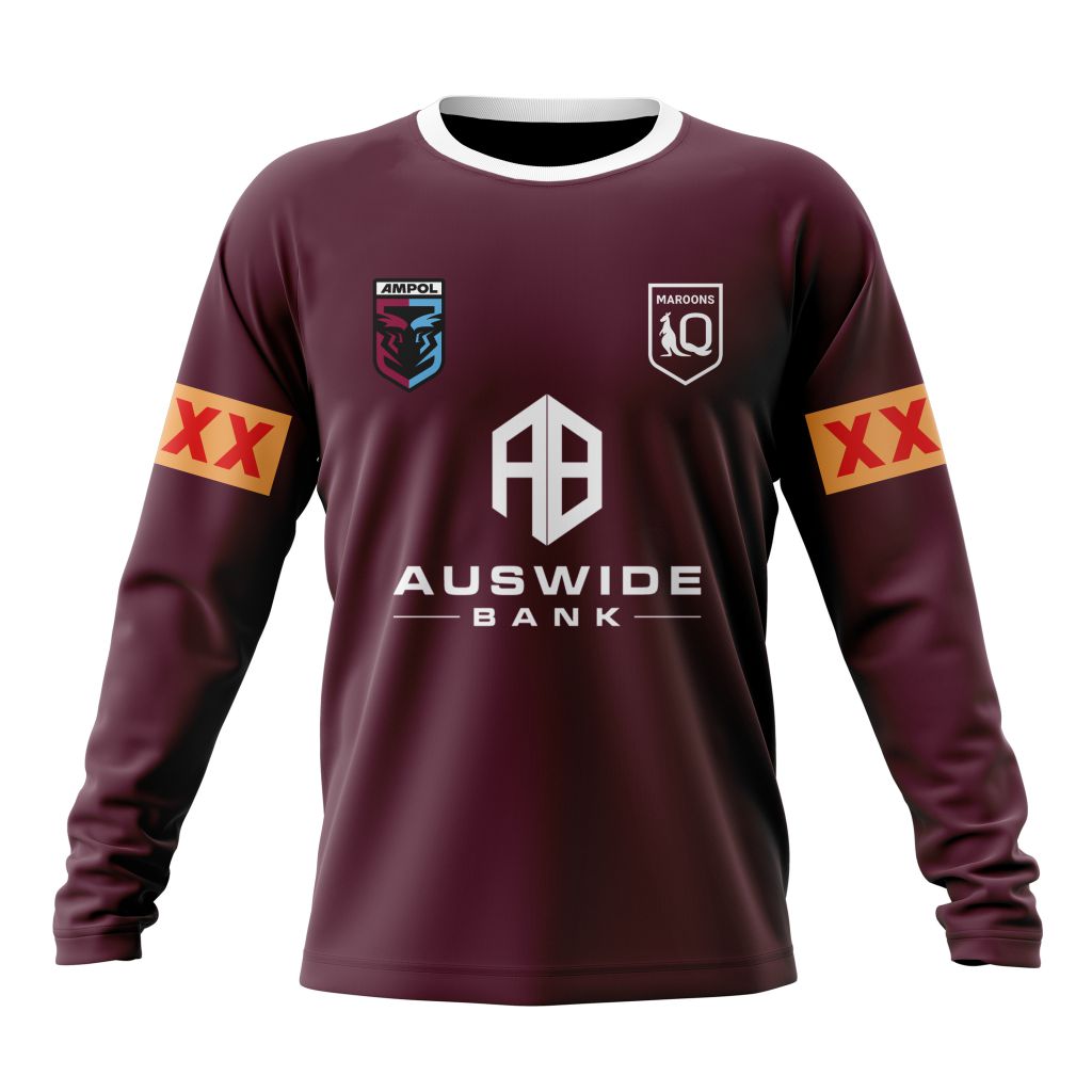 Queensland Maroons2023 State Of Origin Shirt V1 - Famjoys Queensland Maroons2023 State Of Origin Shirt V1 - Famjoys