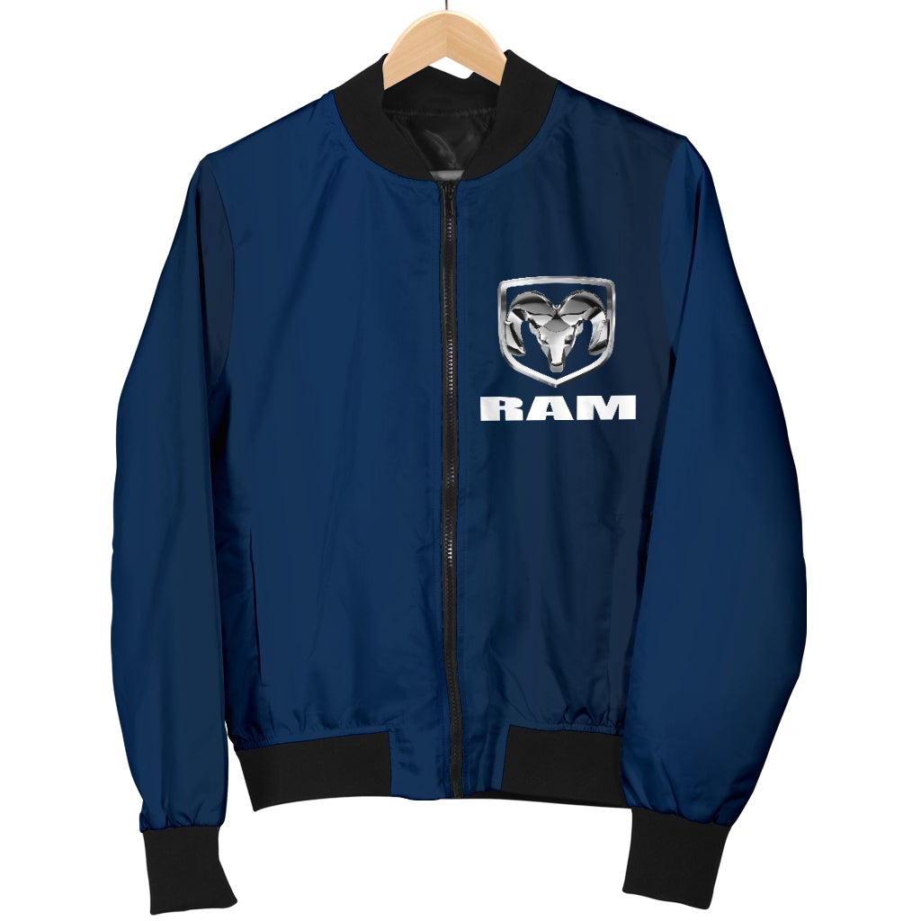 RAM Men's Bomber Jacket Blue - Famjoys RAM Men's Bomber Jacket Blue - Famjoys