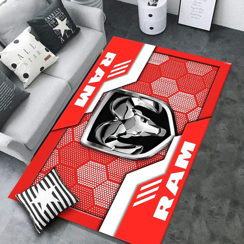 Ram truck Area Rugs 3431 Multicolor - Famjoys Ram truck Area Rugs 3431 Multicolor - Famjoys
