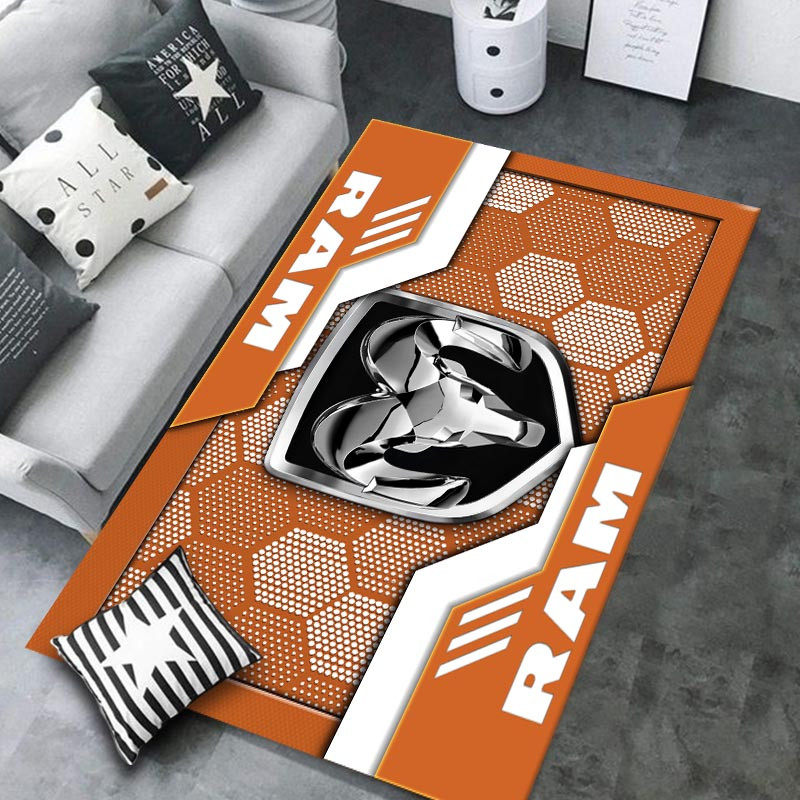 Ram truck Area Rugs 3431 Multicolor - Famjoys Ram truck Area Rugs 3431 Multicolor - Famjoys
