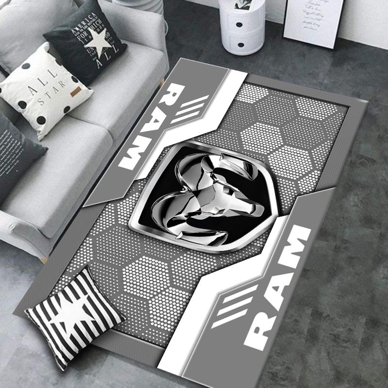 Ram truck Area Rugs 3431 Multicolor - Famjoys Ram truck Area Rugs 3431 Multicolor - Famjoys