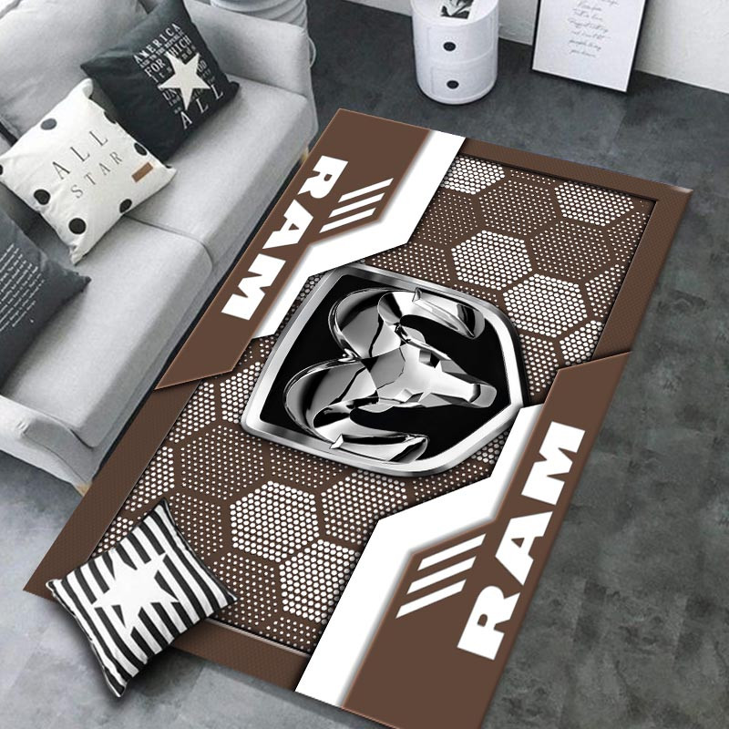 Ram truck Area Rugs 3431 Multicolor - Famjoys Ram truck Area Rugs 3431 Multicolor - Famjoys