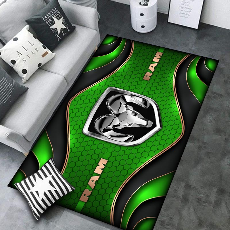 Ram truck Area Rugs 3942 Multicolor - Famjoys Ram truck Area Rugs 3942 Multicolor - Famjoys
