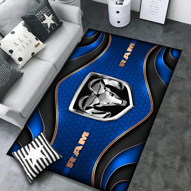 Ram truck Area Rugs 3942 Multicolor - Famjoys Ram truck Area Rugs 3942 Multicolor - Famjoys