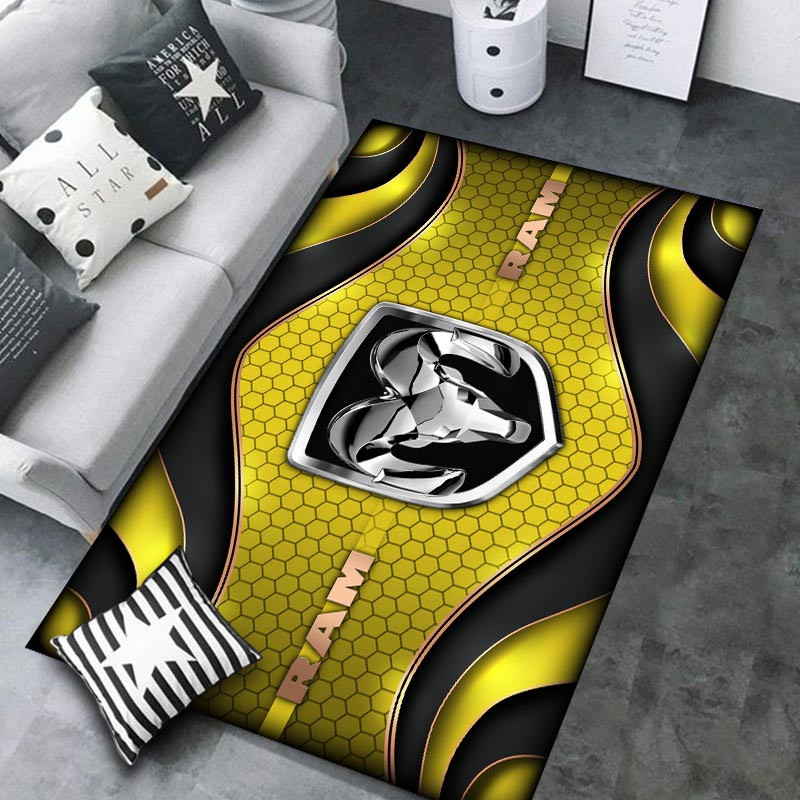 Ram truck Area Rugs 3942 Multicolor - Famjoys Ram truck Area Rugs 3942 Multicolor - Famjoys
