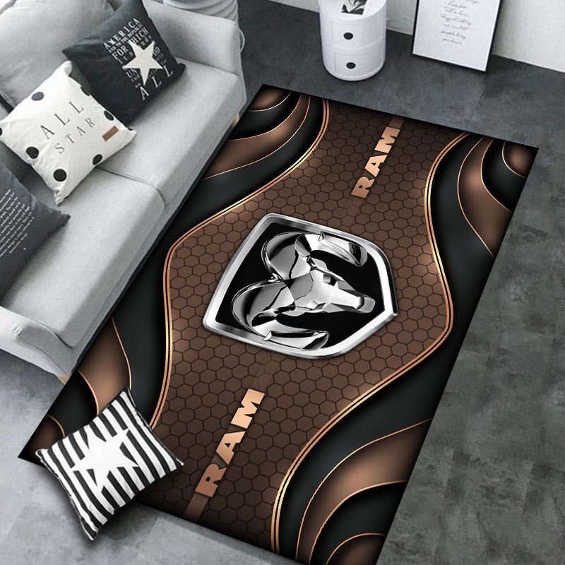 Ram truck Area Rugs 3942 Multicolor - Famjoys Ram truck Area Rugs 3942 Multicolor - Famjoys