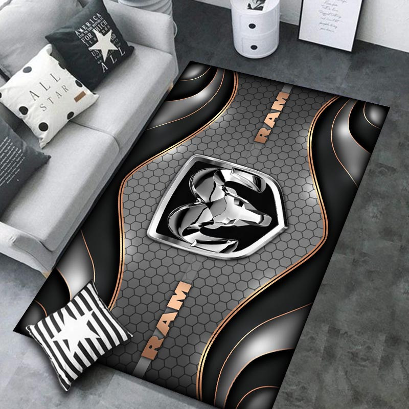 Ram truck Area Rugs 3942 Multicolor - Famjoys Ram truck Area Rugs 3942 Multicolor - Famjoys