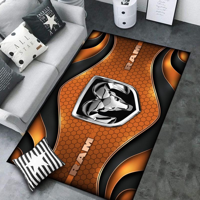 Ram truck Area Rugs 3942 Multicolor - Famjoys Ram truck Area Rugs 3942 Multicolor - Famjoys