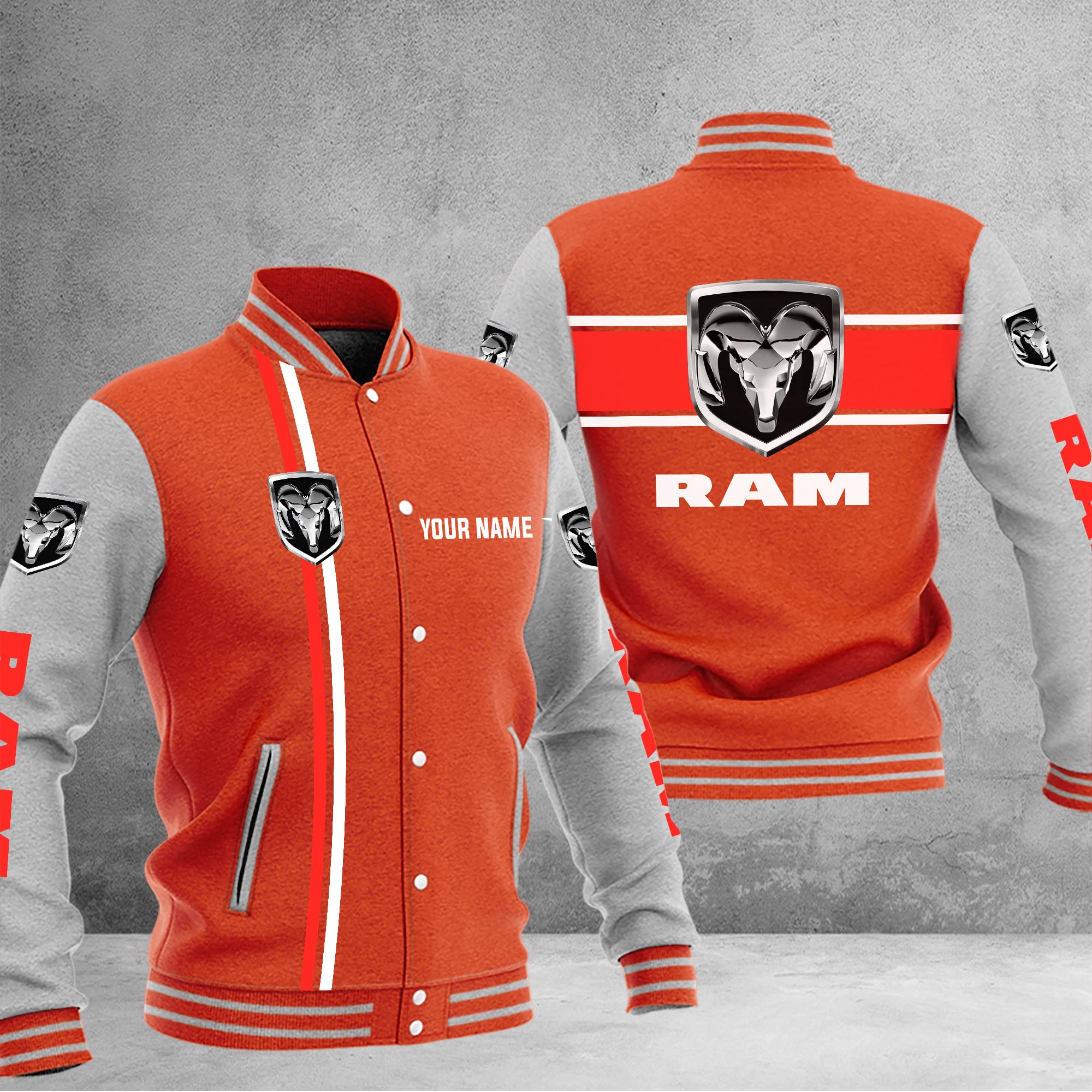 Ram truck Baseball Jacket - Famjoys Ram truck Baseball Jacket - Famjoys
