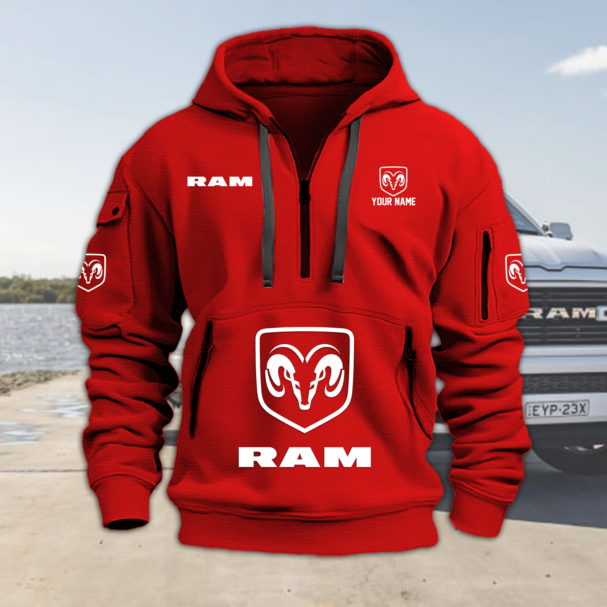 Ram Trucks Heavy Hoodie Color - Famjoys Ram Trucks Heavy Hoodie Color - Famjoys