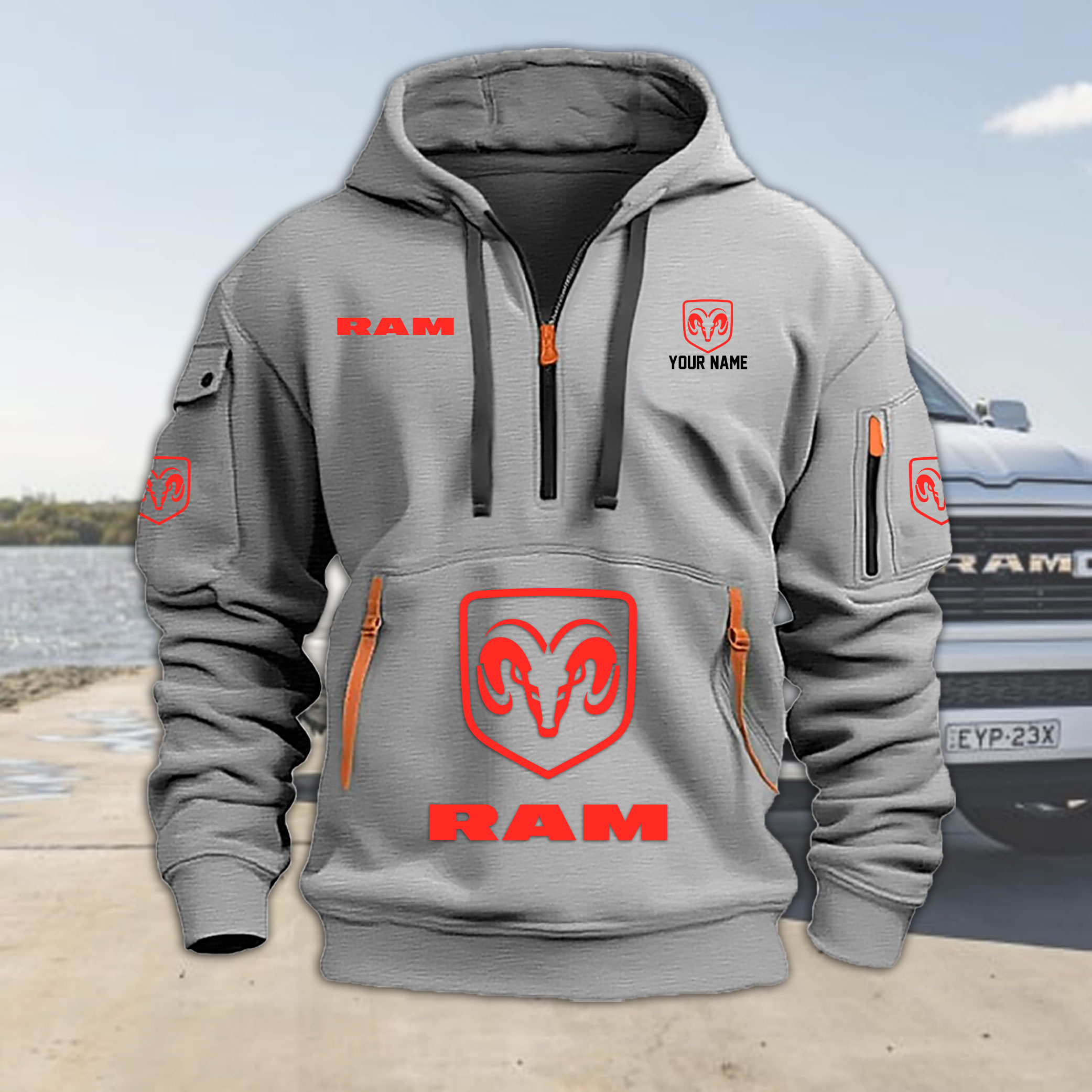 Ram Trucks Heavy Hoodie Color - Famjoys Ram Trucks Heavy Hoodie Color - Famjoys