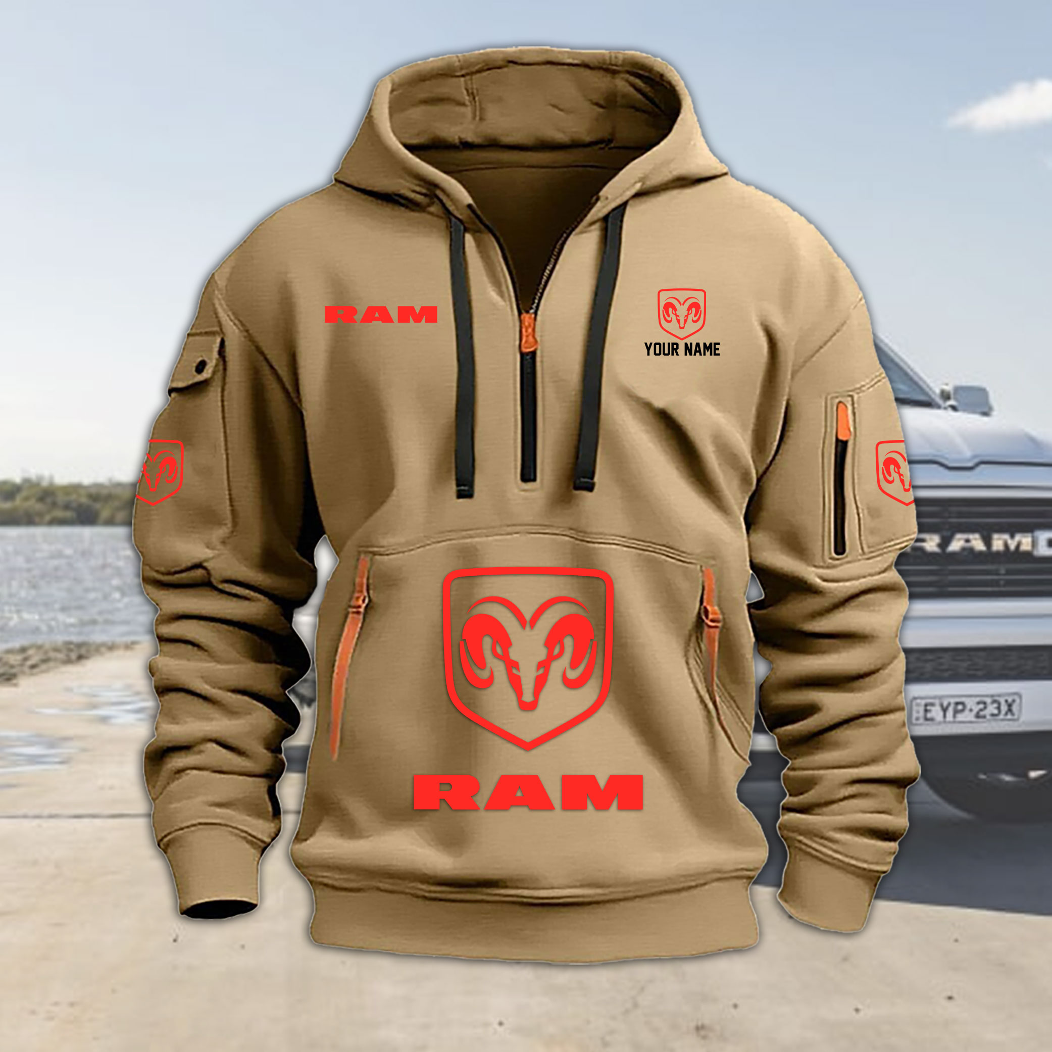 Ram Trucks Heavy Hoodie Color - Famjoys Ram Trucks Heavy Hoodie Color - Famjoys