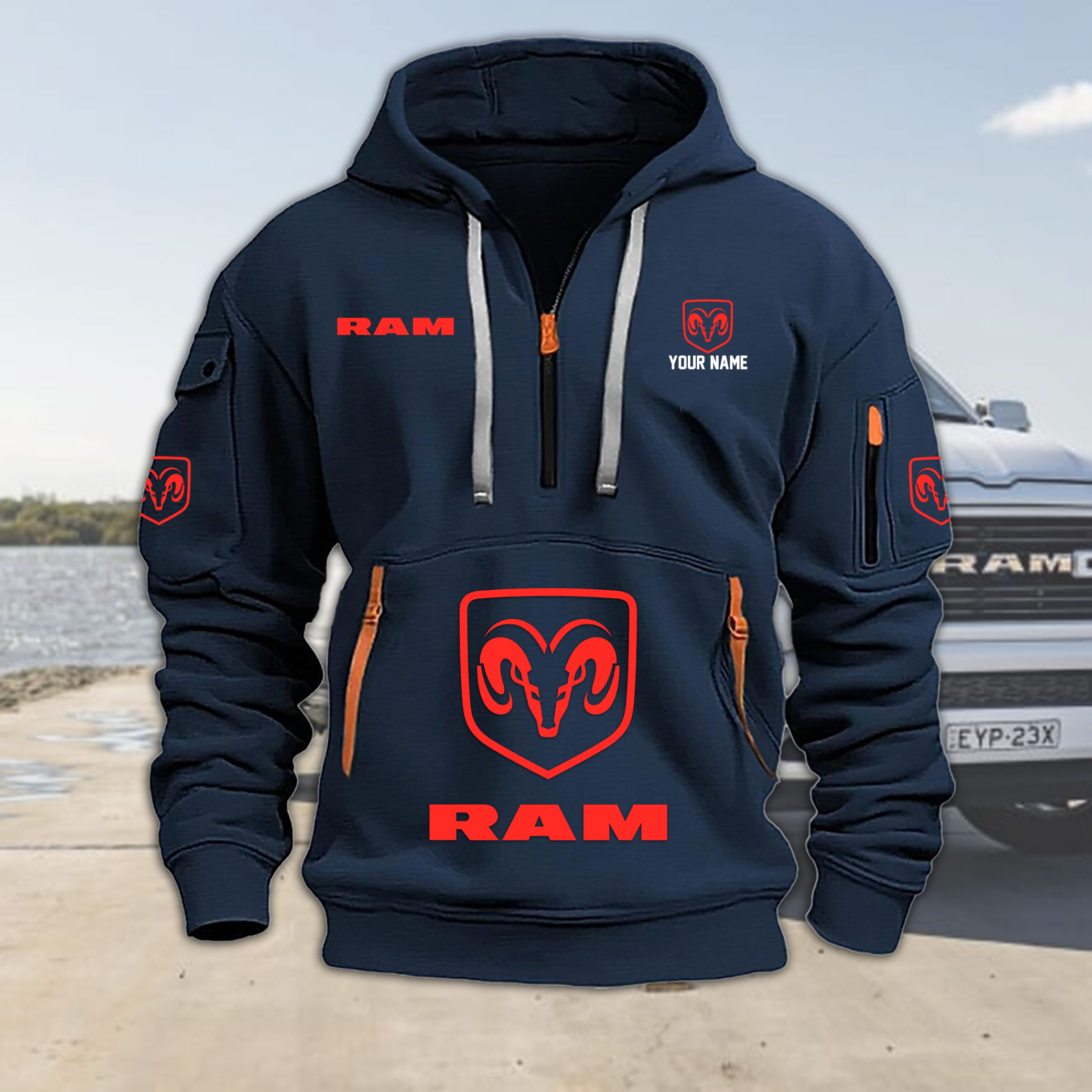 Ram Trucks Heavy Hoodie Color - Famjoys Ram Trucks Heavy Hoodie Color - Famjoys