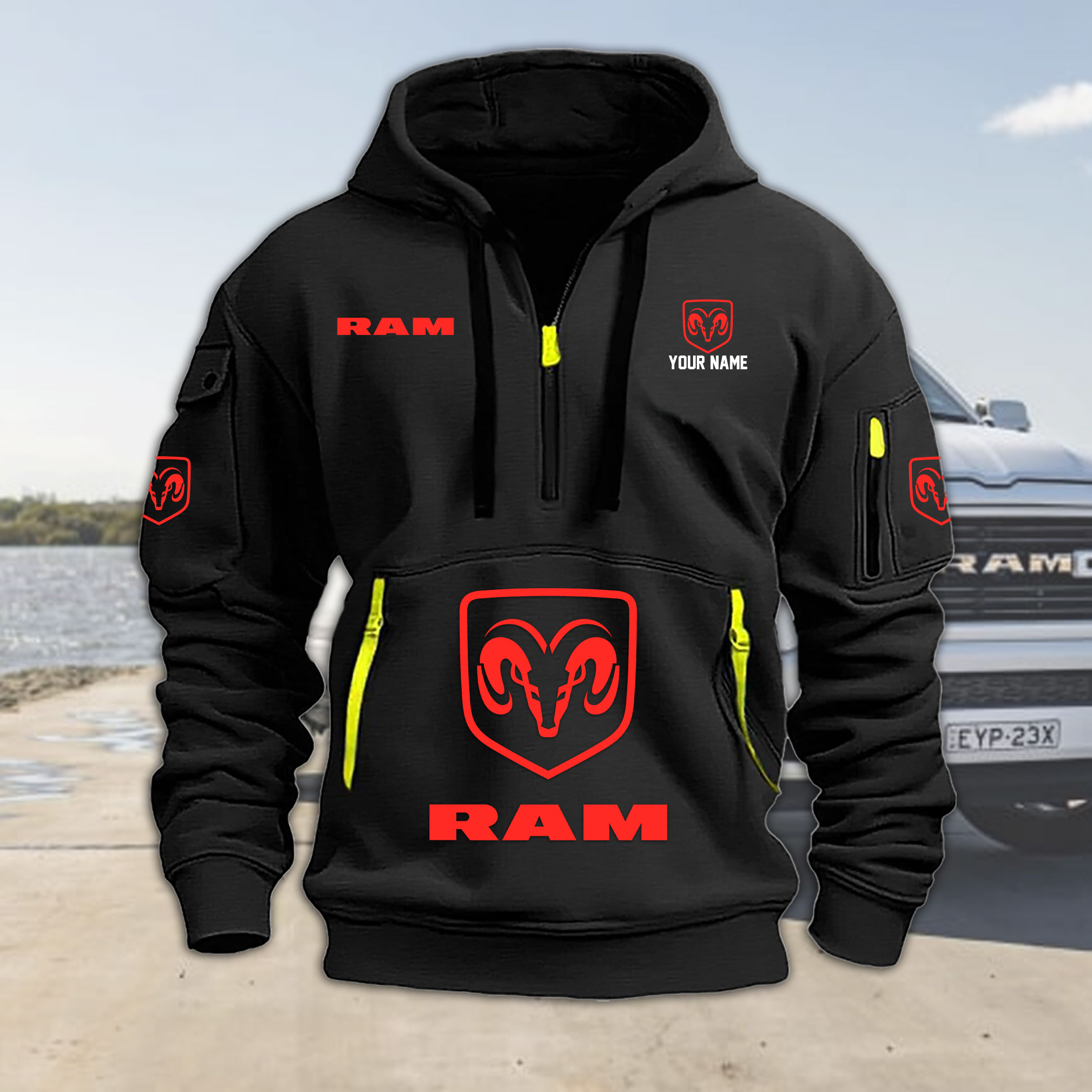 Ram Trucks Heavy Hoodie Color - Famjoys Ram Trucks Heavy Hoodie Color - Famjoys
