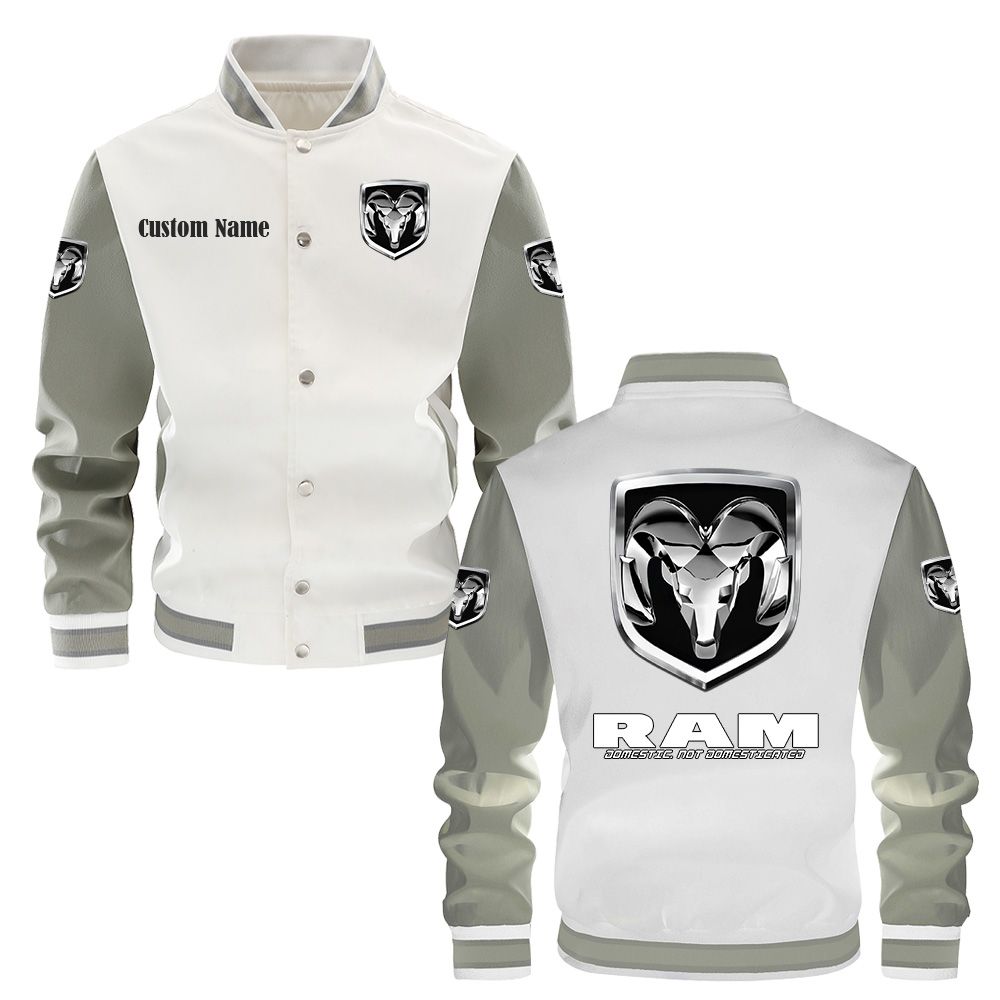 Ram Varsity Jacket, Baseball jacket, Letterman Jacket Customize Name, Multicolor - Famjoys Ram Varsity Jacket, Baseball jacket, Letterman Jacket Customize Name, Multicolor - Famjoys