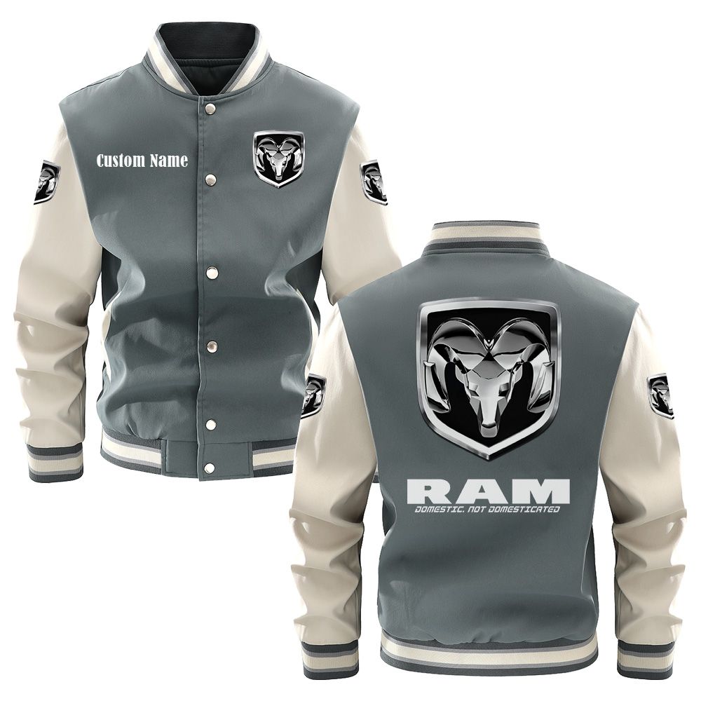 Ram Varsity Jacket, Baseball jacket, Letterman Jacket Customize Name, Multicolor - Famjoys Ram Varsity Jacket, Baseball jacket, Letterman Jacket Customize Name, Multicolor - Famjoys