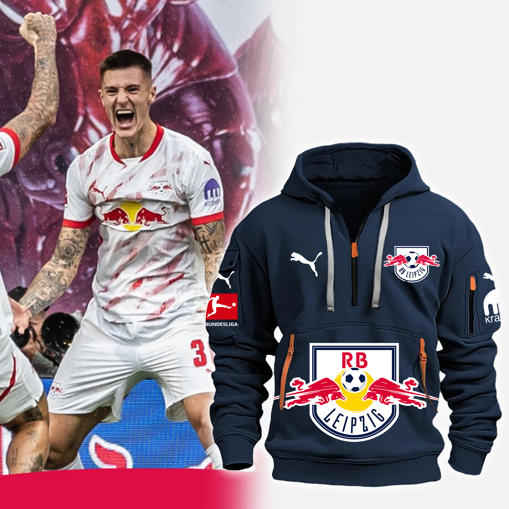 RB Leipzig Hoodie - Famjoys RB Leipzig Hoodie - Famjoys