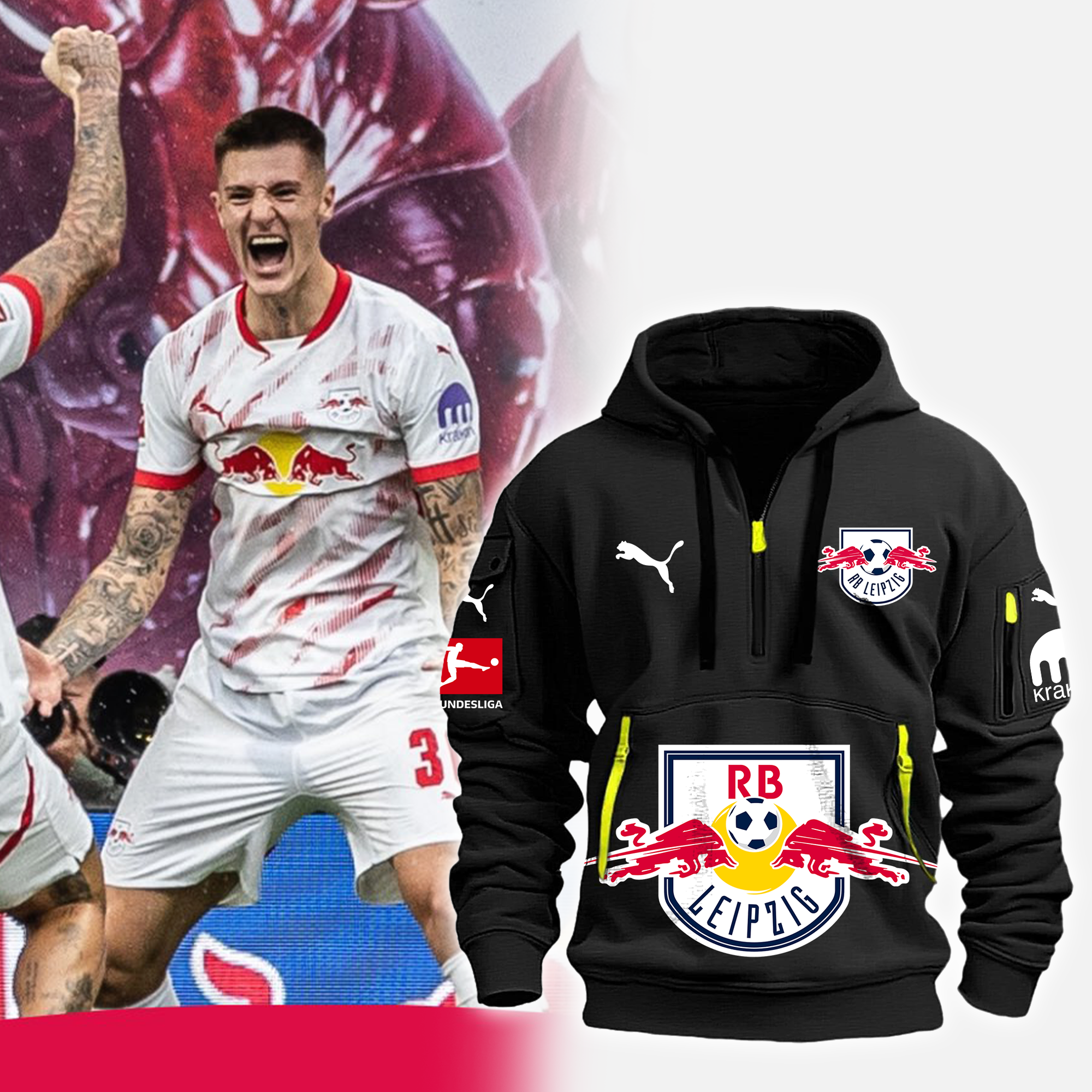RB Leipzig Hoodie - Famjoys RB Leipzig Hoodie - Famjoys