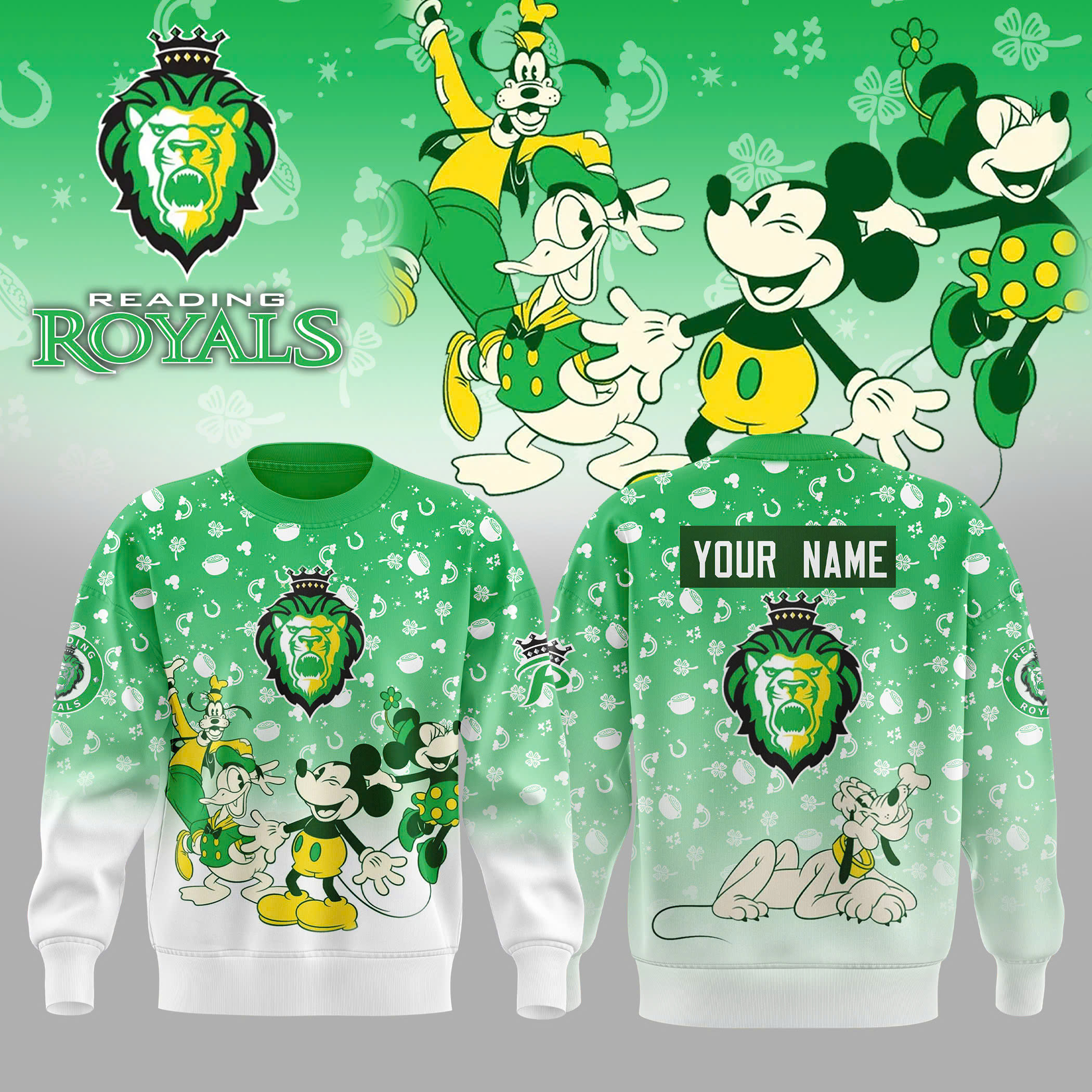 Reading Royals Mickey & Friends Jerey 2025 Sweatershirt - Famjoys Reading Royals Mickey & Friends Jerey 2025 Sweatershirt - Famjoys