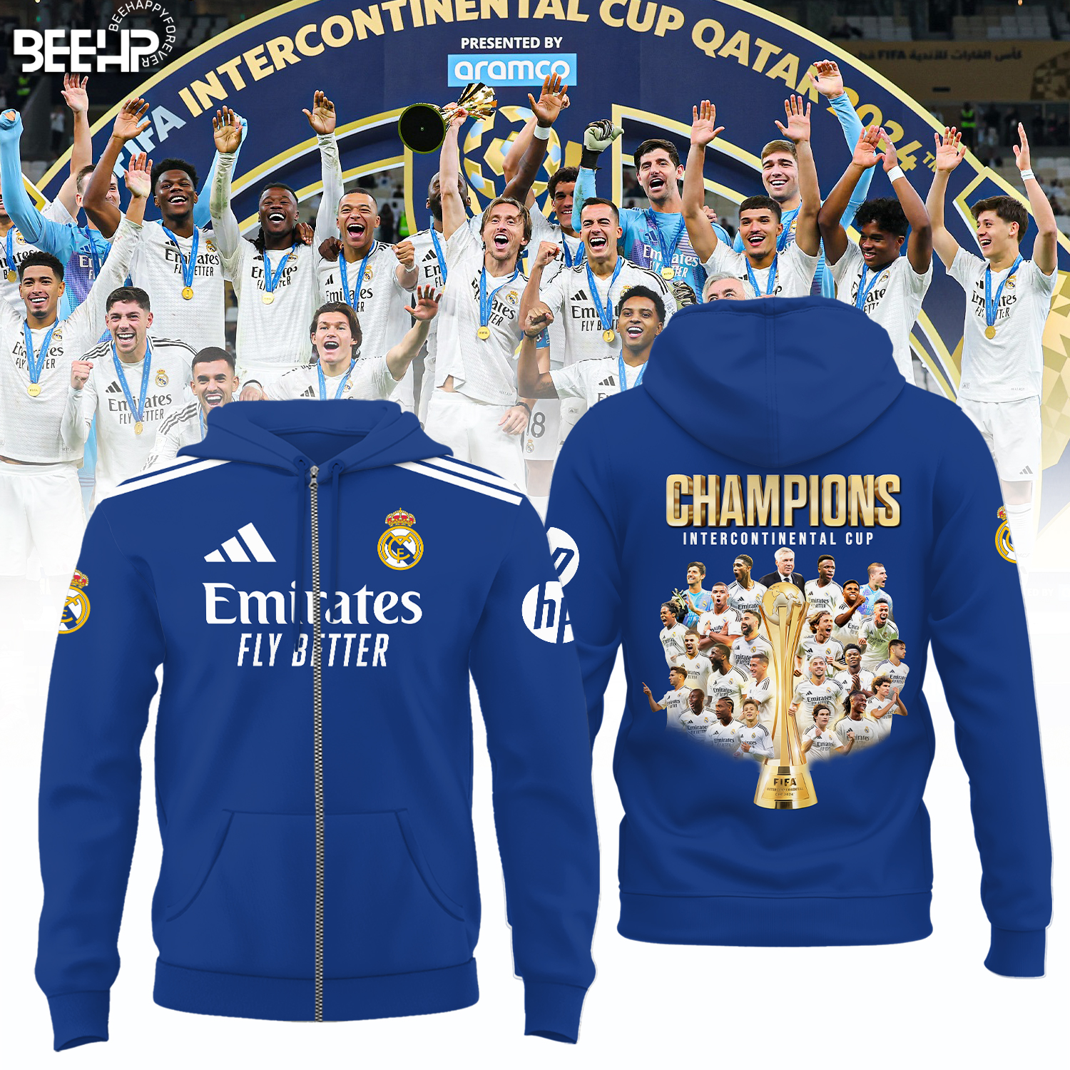 Real Madrid 9x FIFA Intercontinental Cup Champions Shirt - Famjoys Real Madrid 9x FIFA Intercontinental Cup Champions Shirt - Famjoys