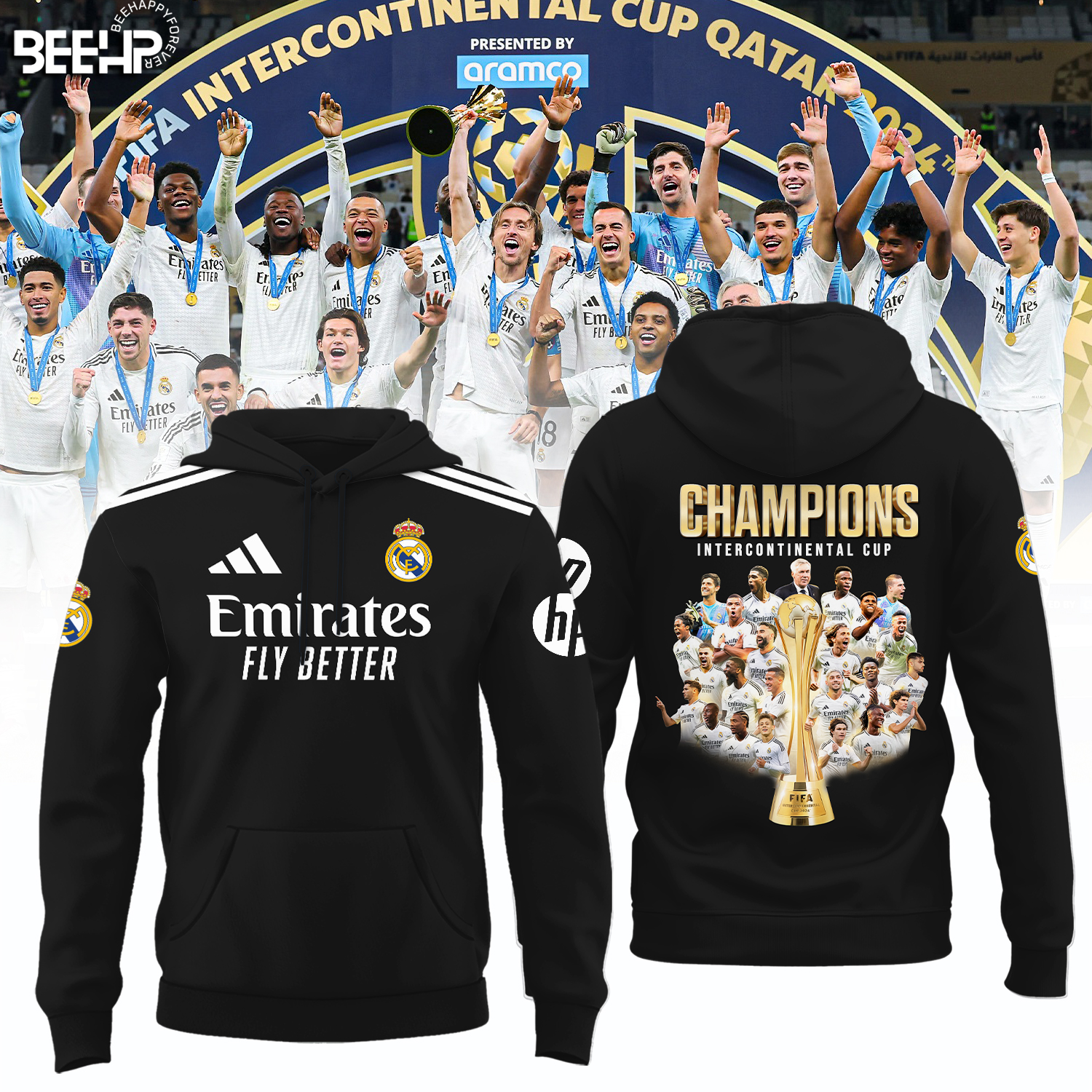 Real Madrid 9x FIFA Intercontinental Cup Champions Shirt - Famjoys Real Madrid 9x FIFA Intercontinental Cup Champions Shirt - Famjoys