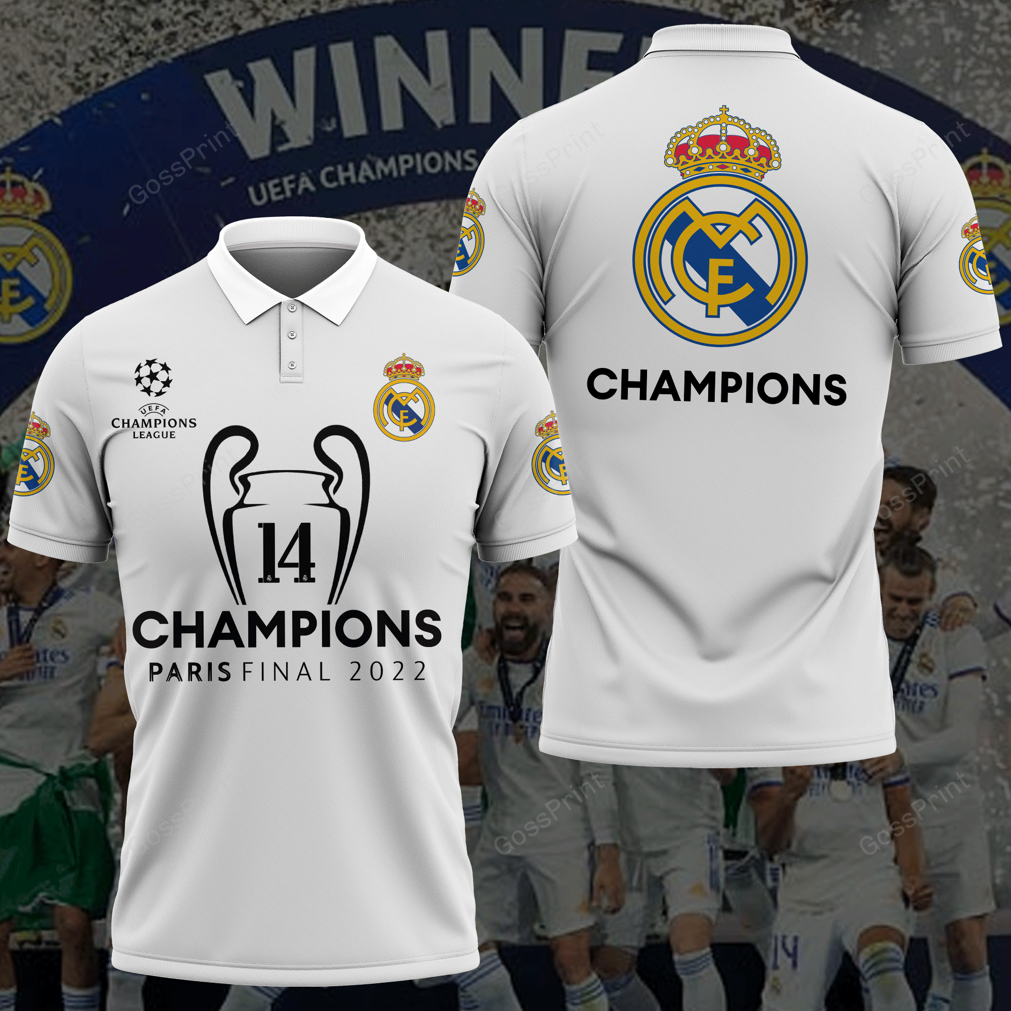 Real Madrid Polo Shirt Ver 1 - Famjoys Real Madrid Polo Shirt Ver 1 - Famjoys