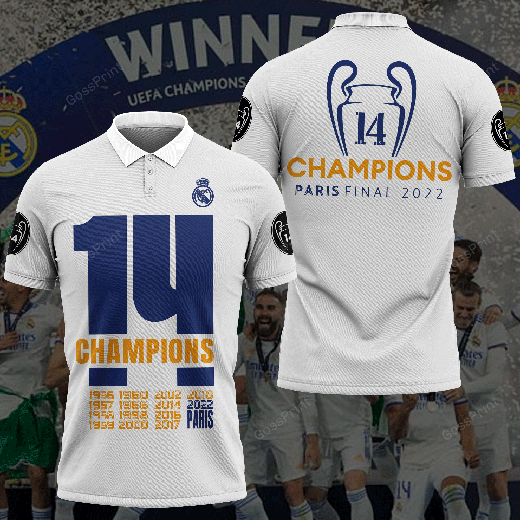 Real Madrid Polo Shirt Ver 2 - Famjoys Real Madrid Polo Shirt Ver 2 - Famjoys