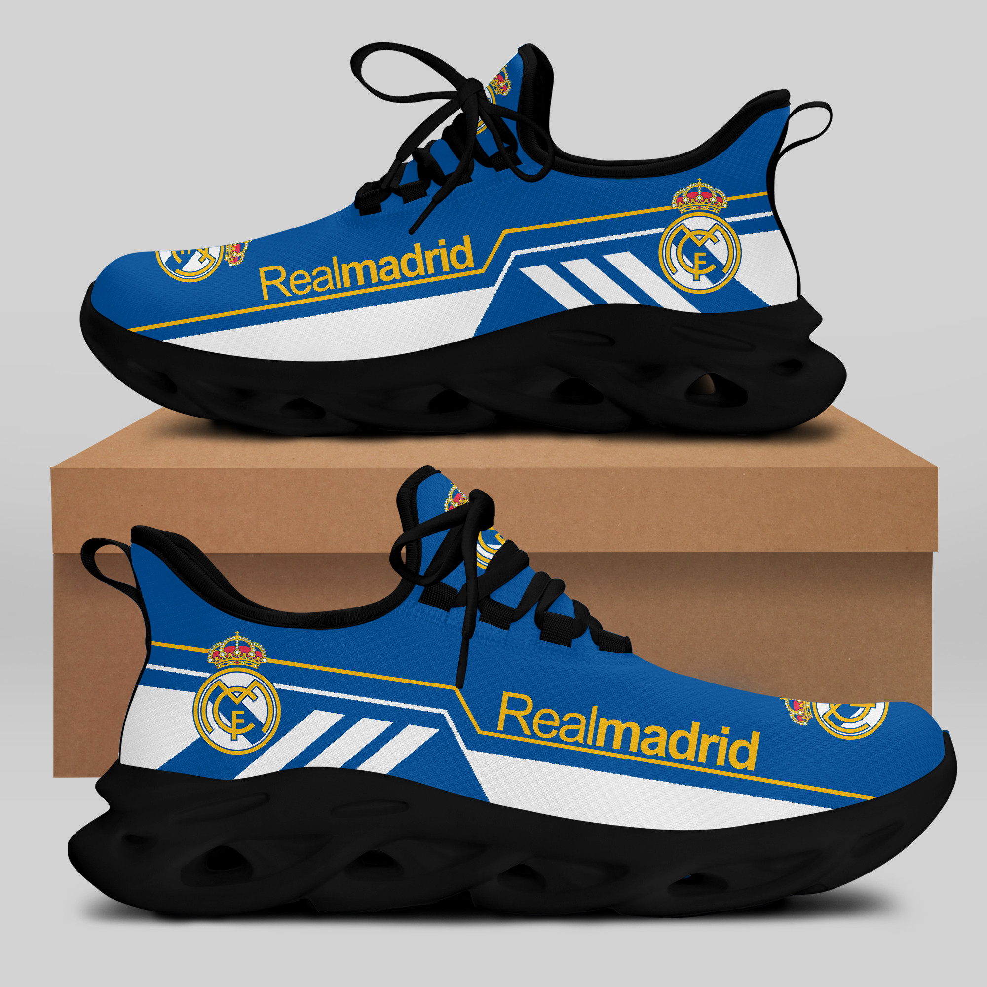 Real Madrid Sneakers Running Shoes Ver 11 - Famjoys Real Madrid Sneakers Running Shoes Ver 11 - Famjoys