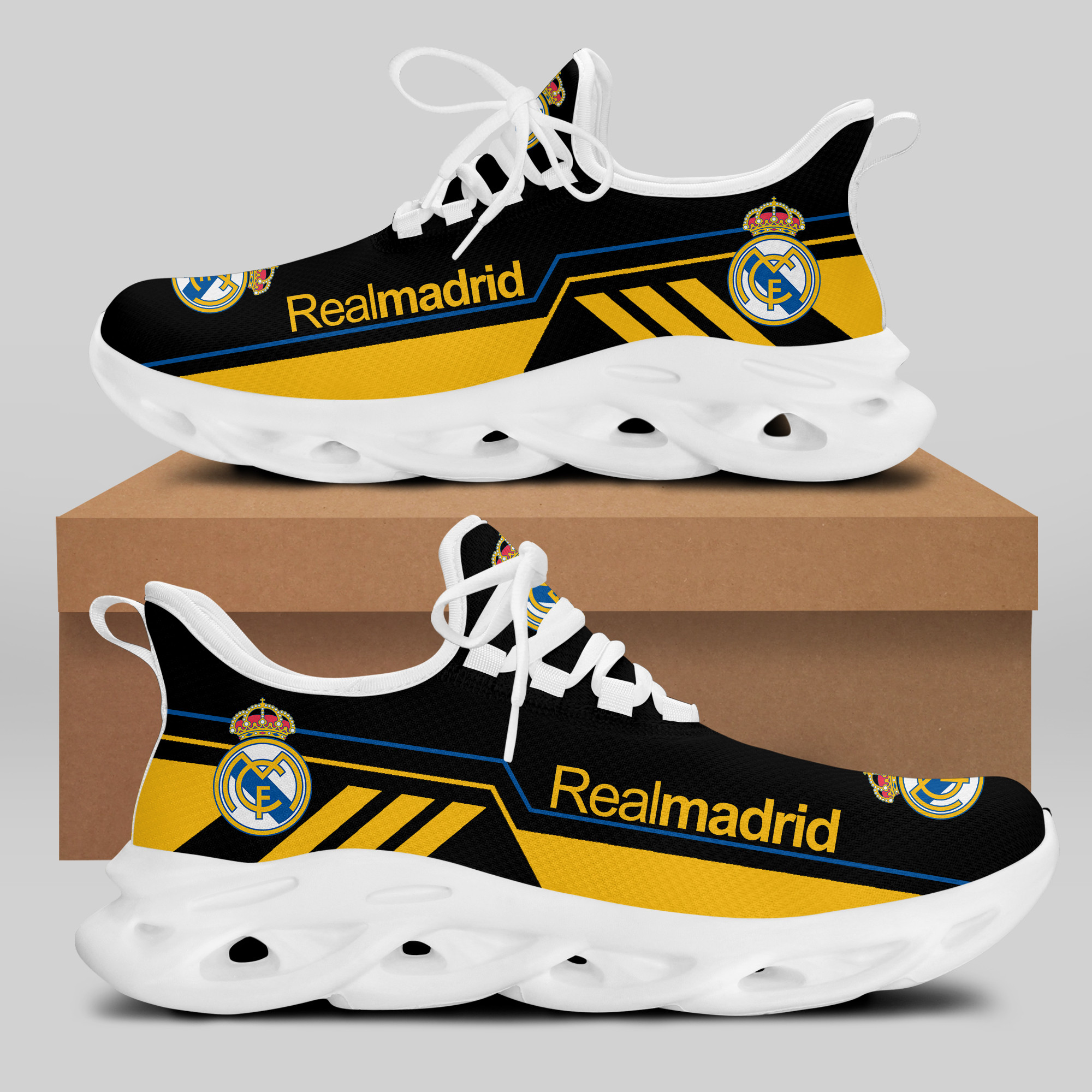 Real Madrid Sneakers Running Shoes Ver 13 - Famjoys Real Madrid Sneakers Running Shoes Ver 13 - Famjoys