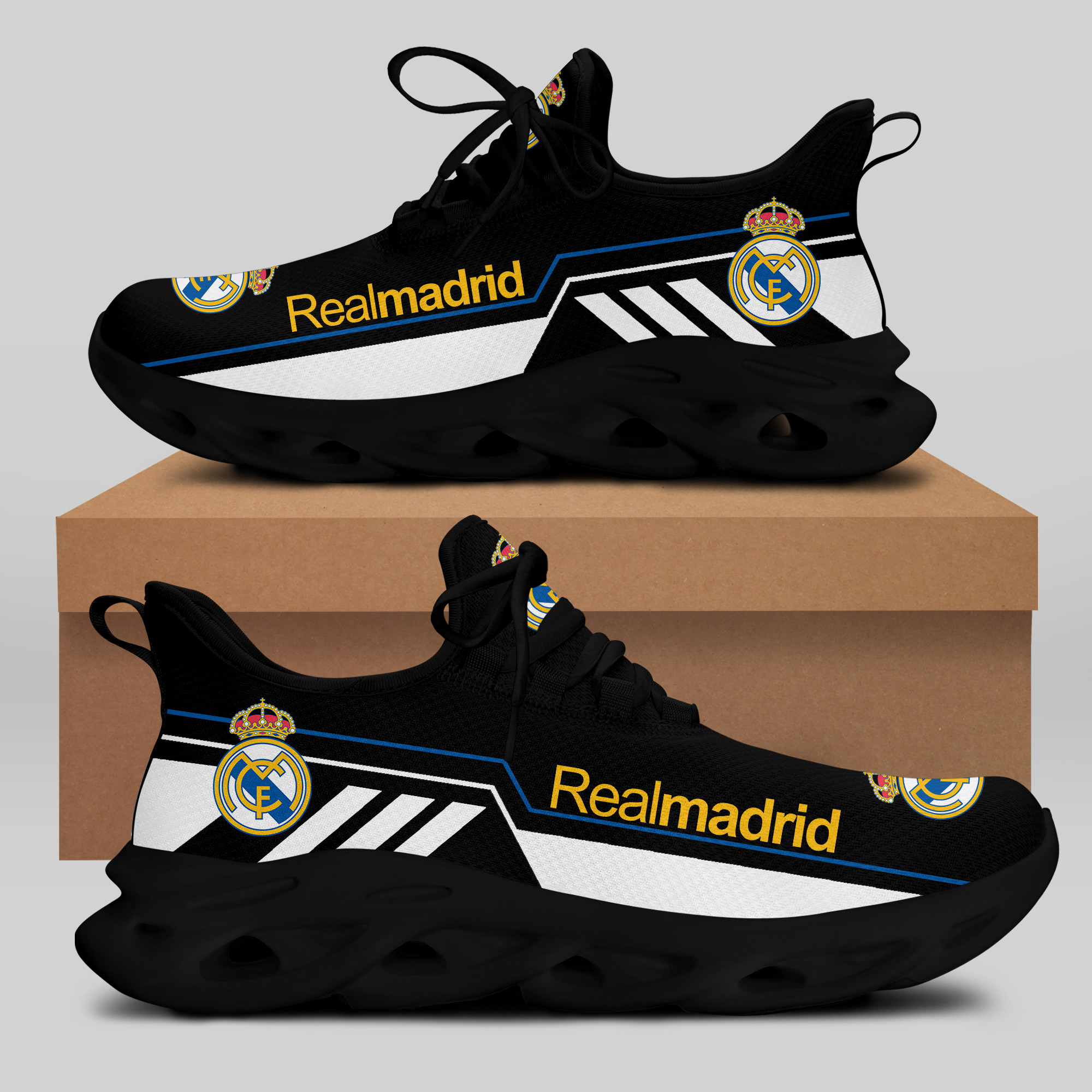 Real Madrid Sneakers Running Shoes Ver 14 - Famjoys Real Madrid Sneakers Running Shoes Ver 14 - Famjoys