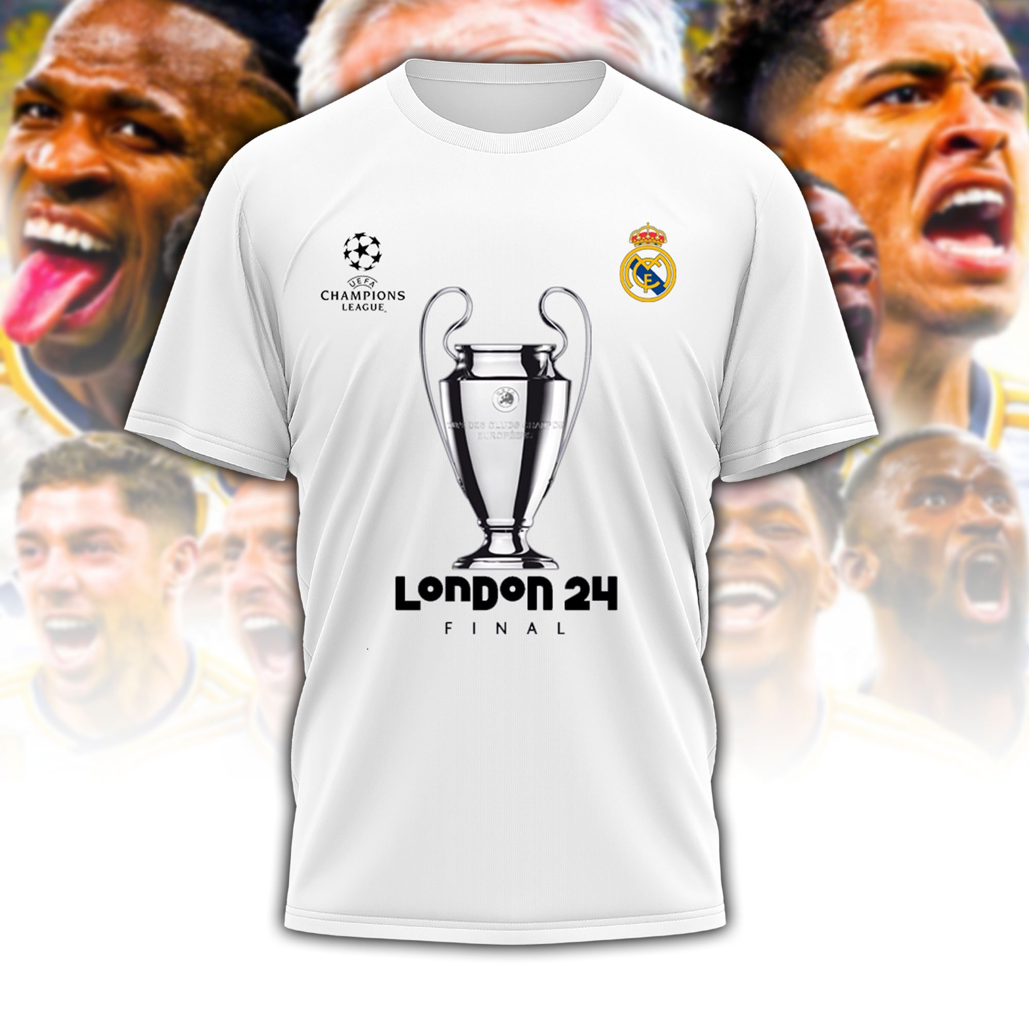 Real Madrid Tshirt For The 15th C1 Cup - Famjoys Real Madrid Tshirt For The 15th C1 Cup - Famjoys