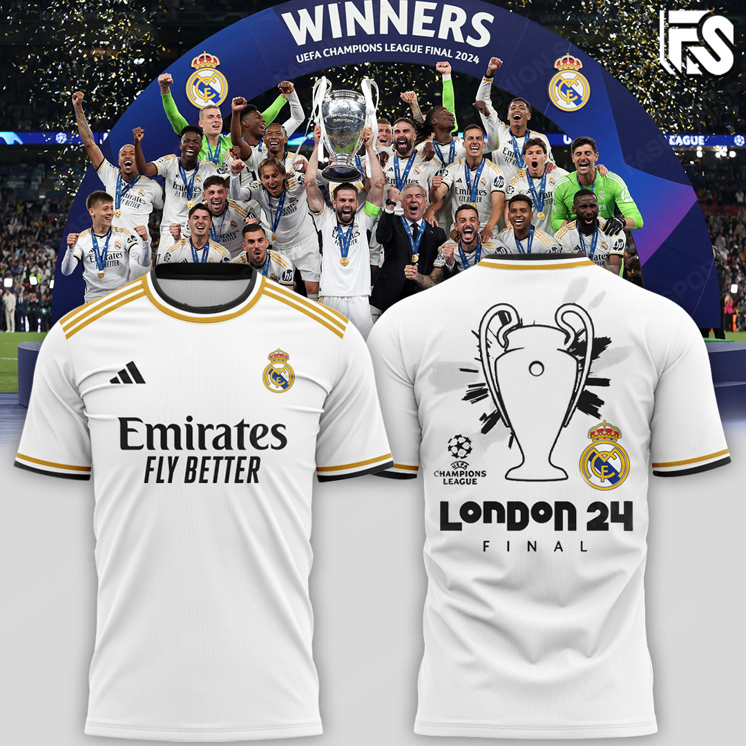 Real Madrid UCL Champions 15 T-Shirt - Famjoys Real Madrid UCL Champions 15 T-Shirt - Famjoys