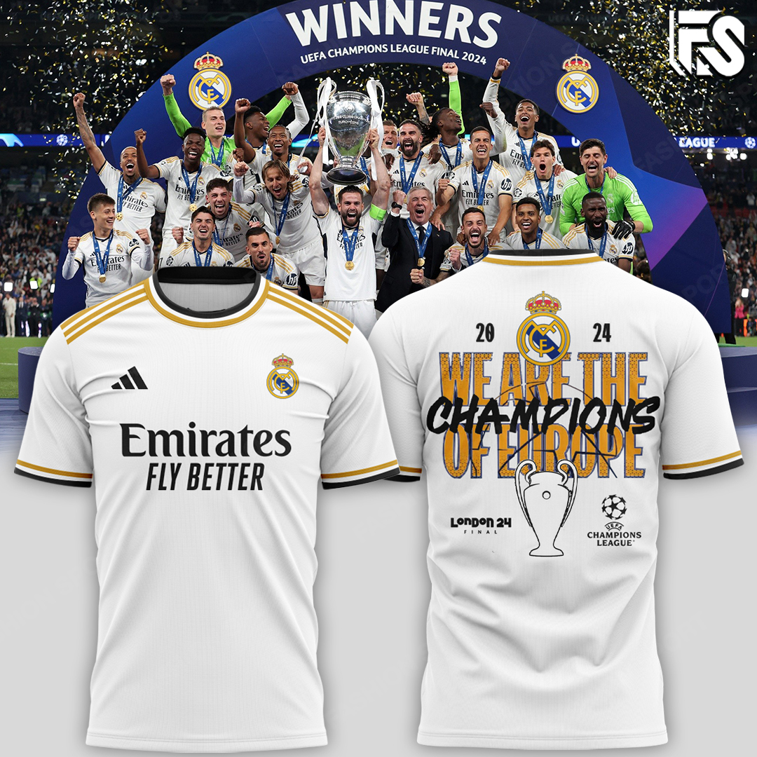 Real Madrid UCL Champions 15 T-Shirt - Famjoys Real Madrid UCL Champions 15 T-Shirt - Famjoys