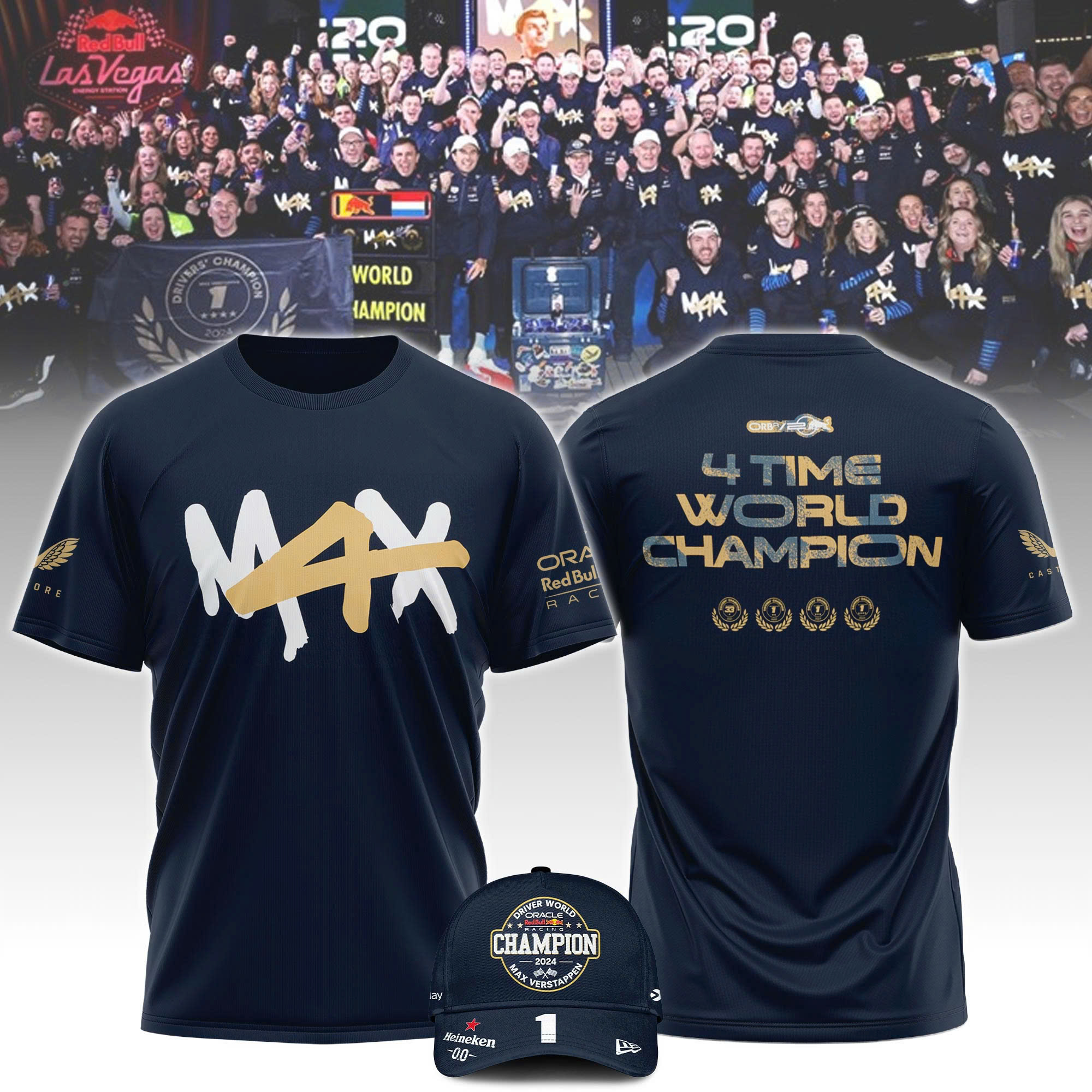 Red Bull Racing Max Verstappen Las Vegas F1 Champion Tshirt - Famjoys Red Bull Racing Max Verstappen Las Vegas F1 Champion Tshirt - Famjoys
