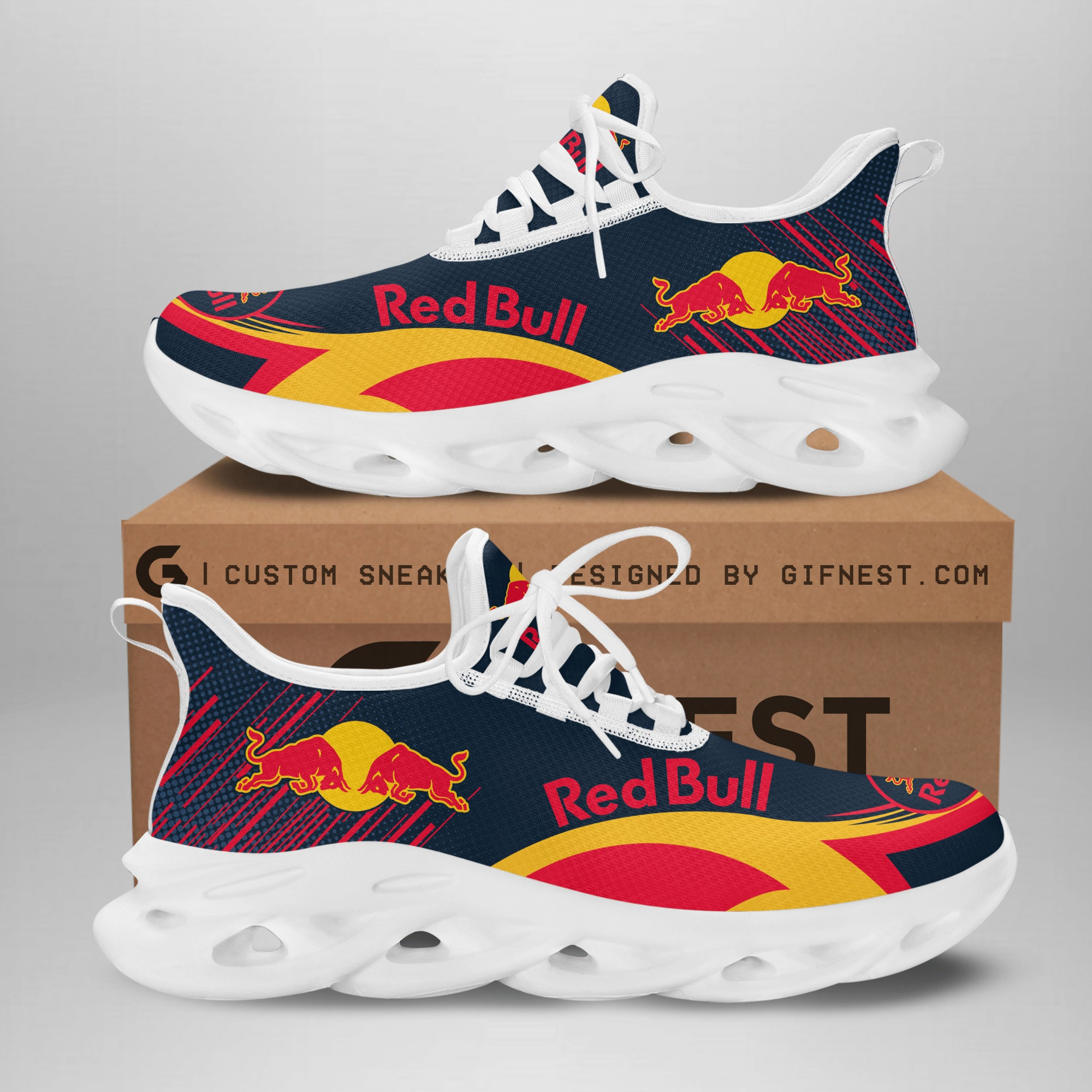Red Bull Racing Sneakers RUNNING SHOES VER 10 - Famjoys Red Bull Racing Sneakers RUNNING SHOES VER 10 - Famjoys