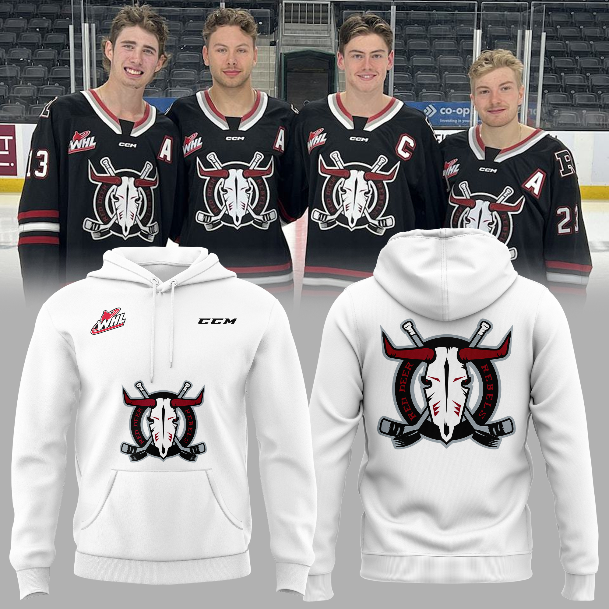 Red Deer Rebels Hoodie 2025