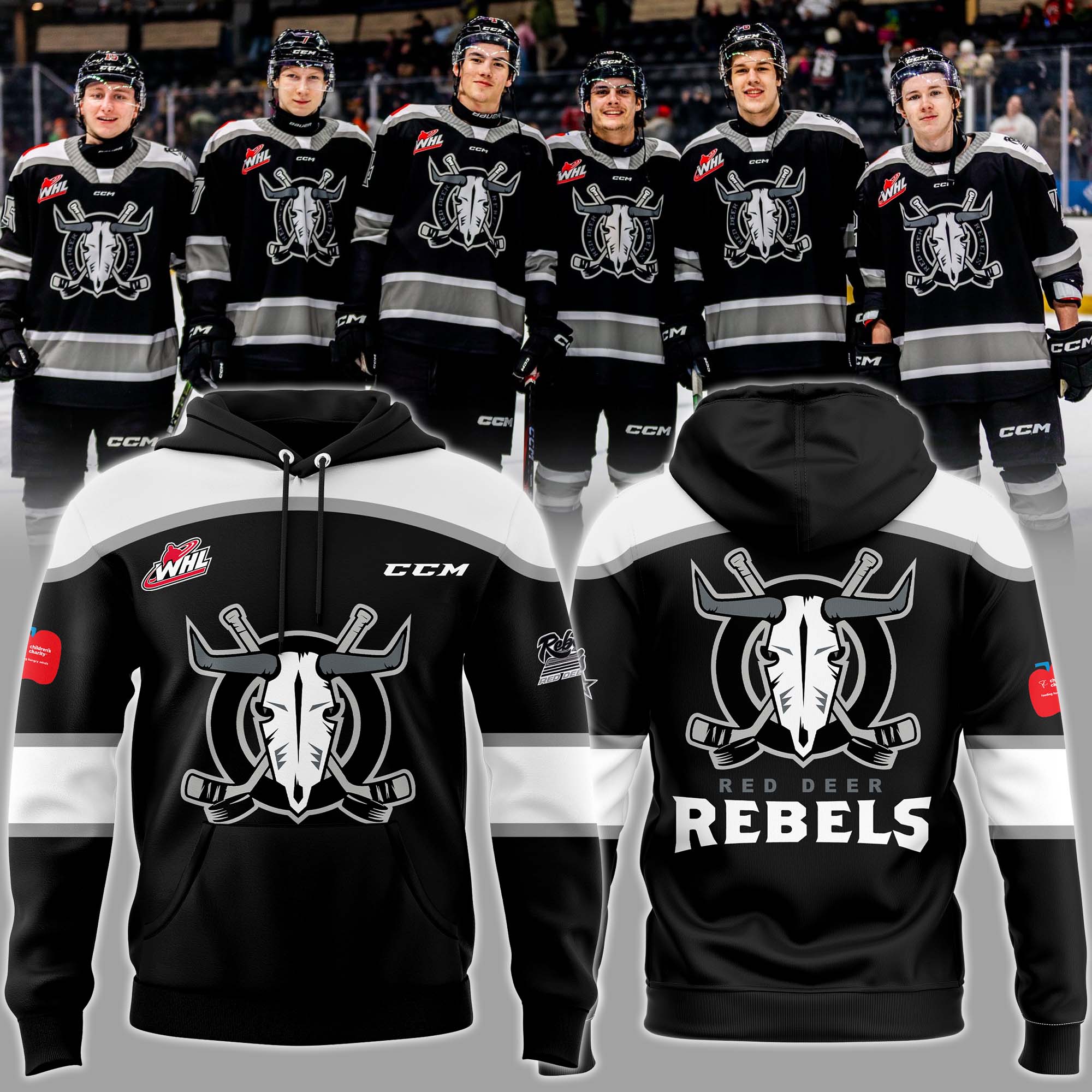 Red Deer Rebels Hoodie 2025 - Famjoys Red Deer Rebels Hoodie 2025 - Famjoys
