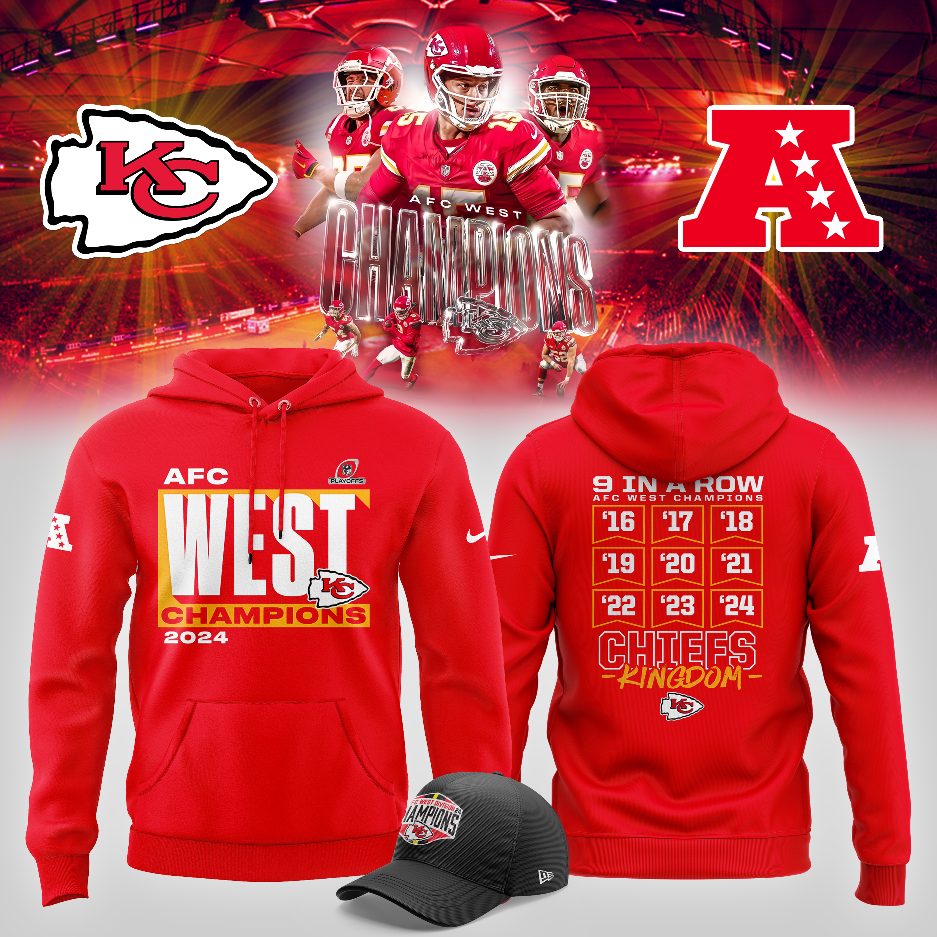 Red Kansas City Chiefs AFC West Division Champions Locker Room Trophy Collection Premium Pullover Hoodie - Famjoys Red Kansas City Chiefs AFC West Division Champions Locker Room Trophy Collection Premium Pullover Hoodie - Famjoys