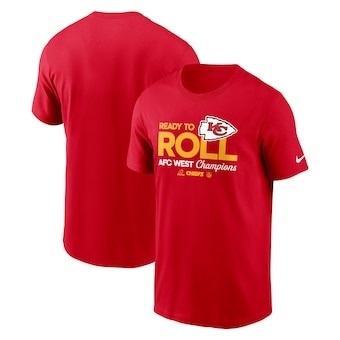 Red Kansas City Chiefs AFC West Division Champions Locker Room Trophy Collection Tee - Famjoys Red Kansas City Chiefs AFC West Division Champions Locker Room Trophy Collection Tee - Famjoys