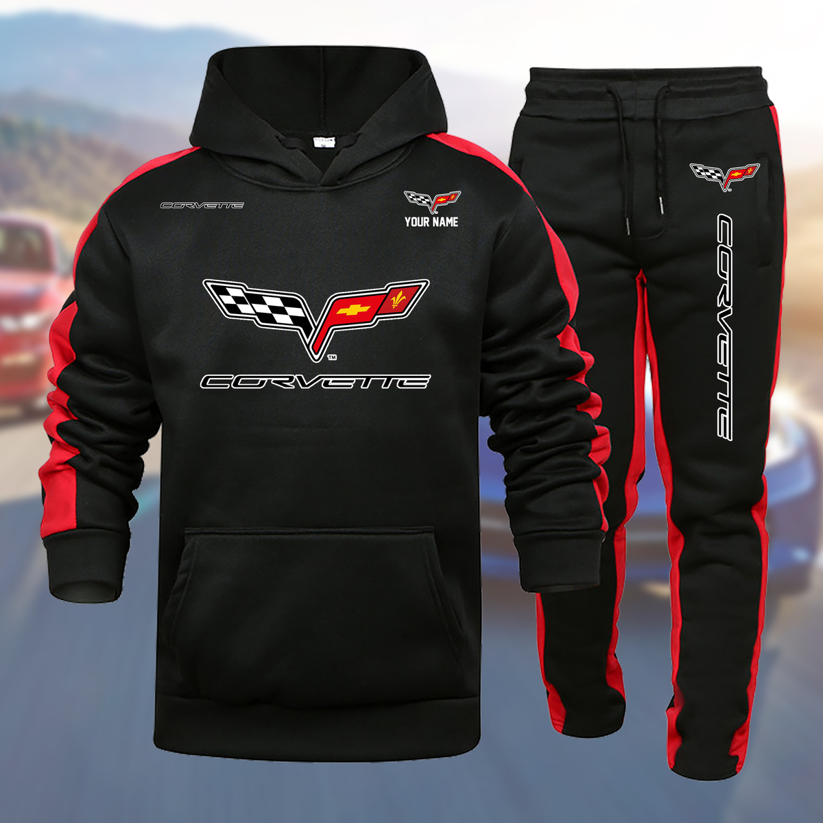 REDLPC2920 Chevrolet Corvette C6 Hoodie Set - Famjoys REDLPC2920 Chevrolet Corvette C6 Hoodie Set - Famjoys