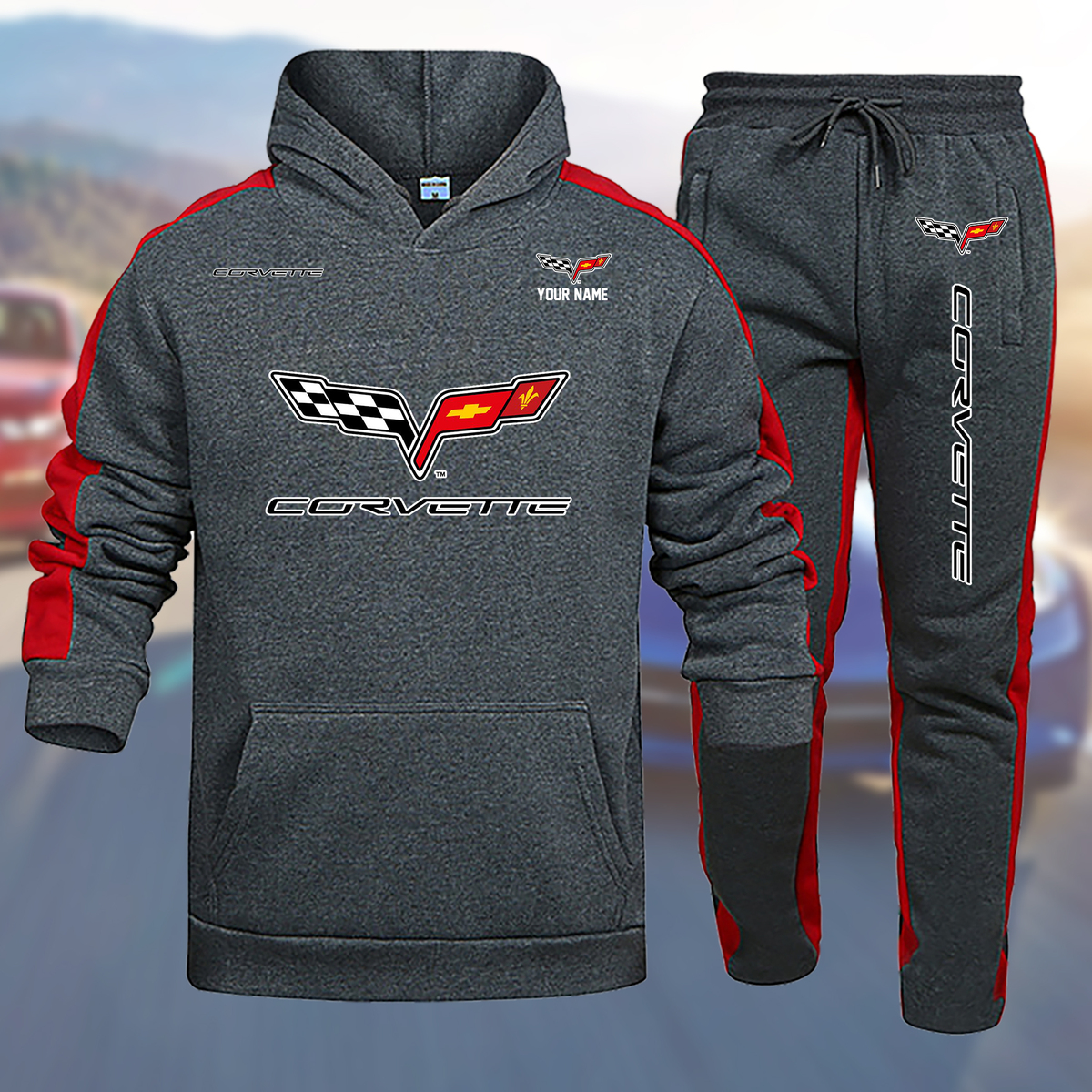 REDLPC2920 Chevrolet Corvette C6 Hoodie Set - Famjoys REDLPC2920 Chevrolet Corvette C6 Hoodie Set - Famjoys