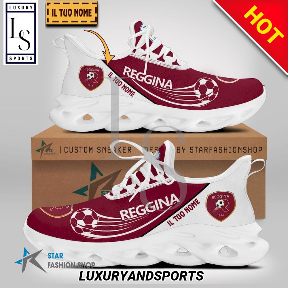 Reggina Calcio Serie B Custom Name Max Soul Shoes - Famjoys Reggina Calcio Serie B Custom Name Max Soul Shoes - Famjoys